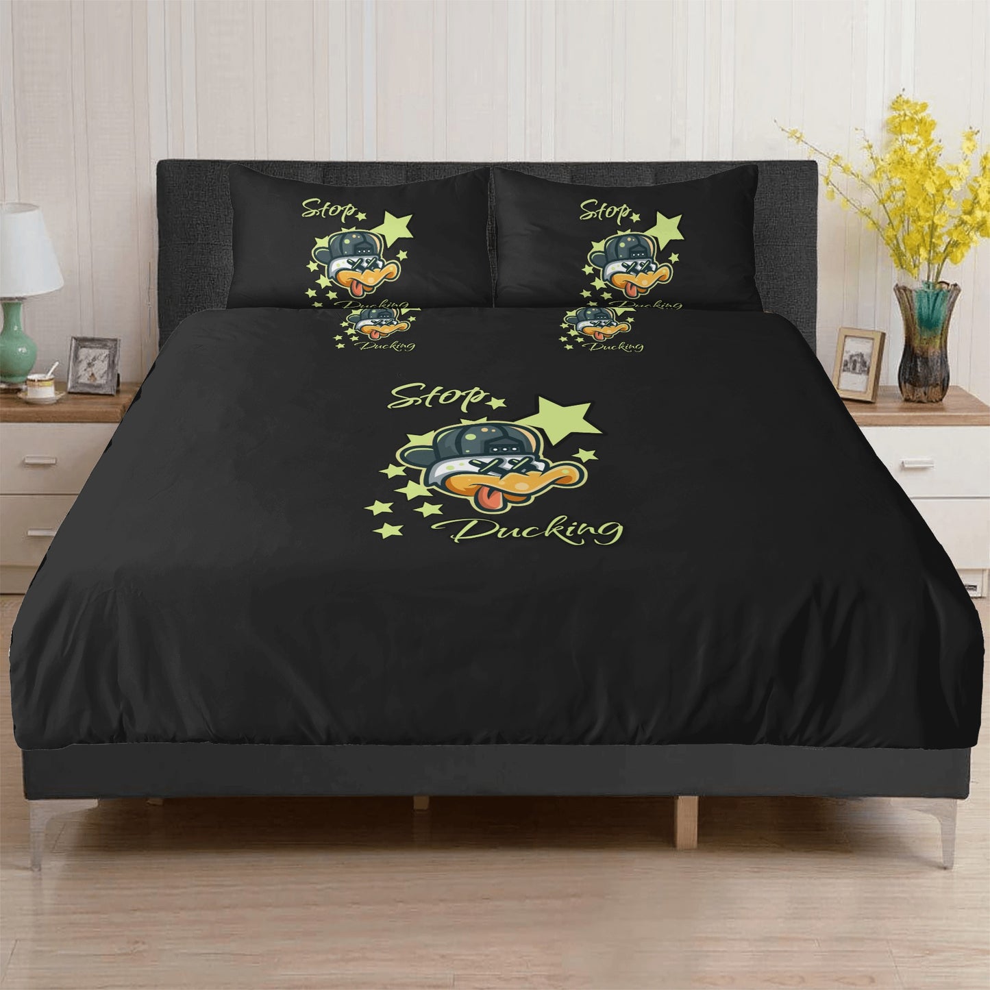 Stop Ducking 3.0 3 Pcs Beddings