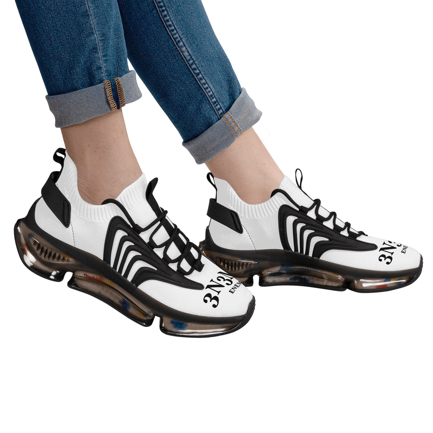 3.N.3.M.3 Enemy Womens  Cookies & Cream Sneakers