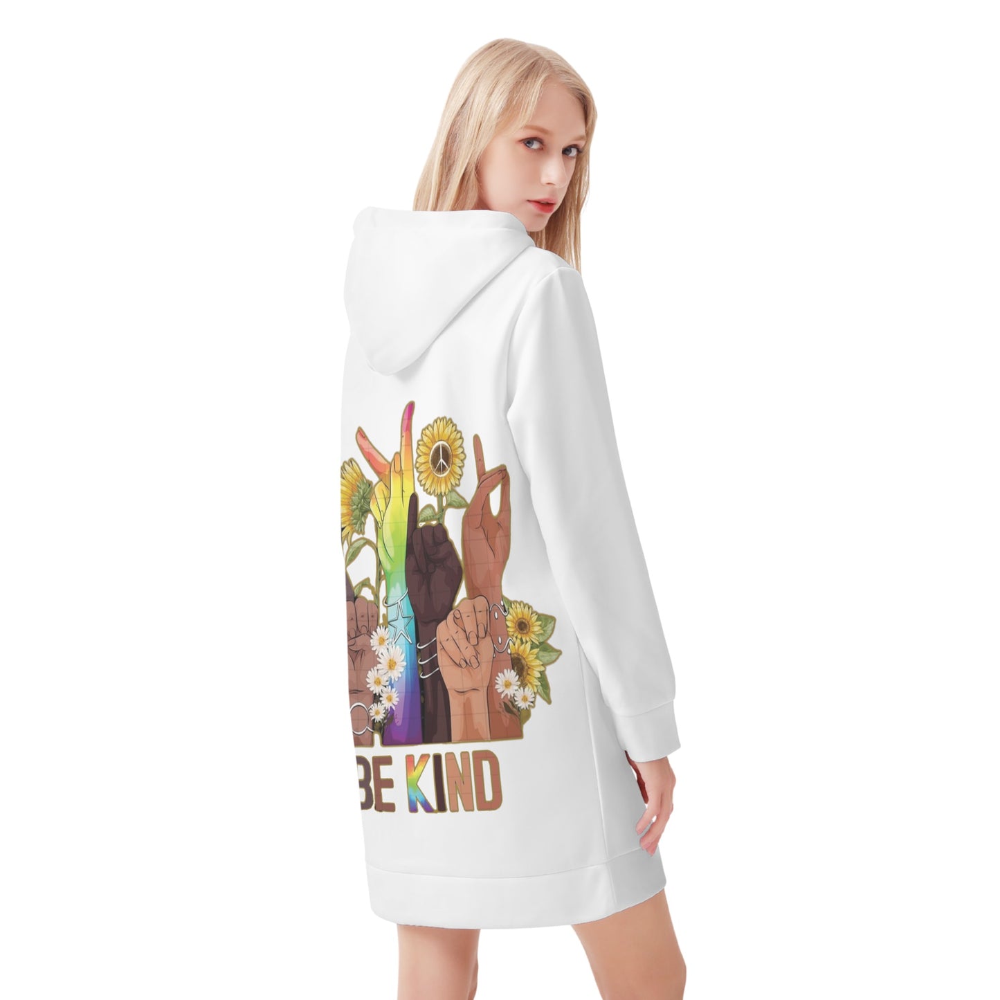 Be Kind (Pride Edition) Womens Hoodie Dress