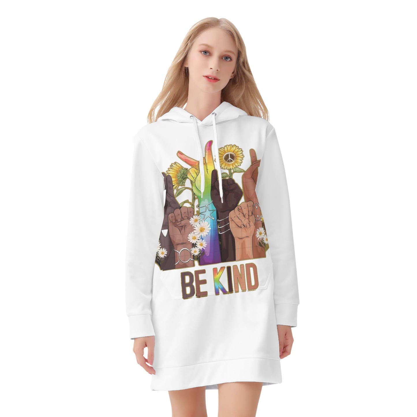 Be Kind (Pride Edition) Womens Hoodie Dress