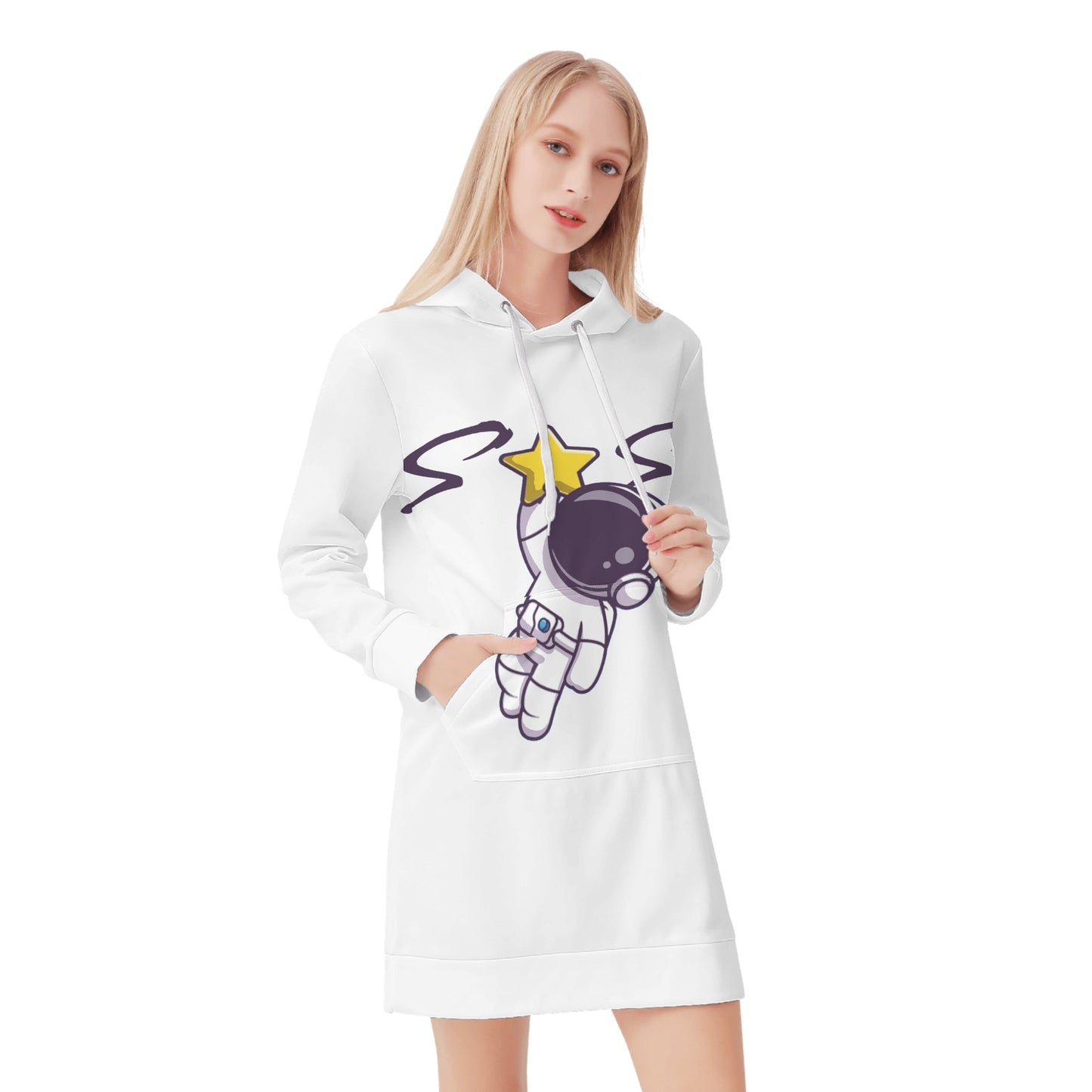 Space Man 23 Womens Hoodie Dress