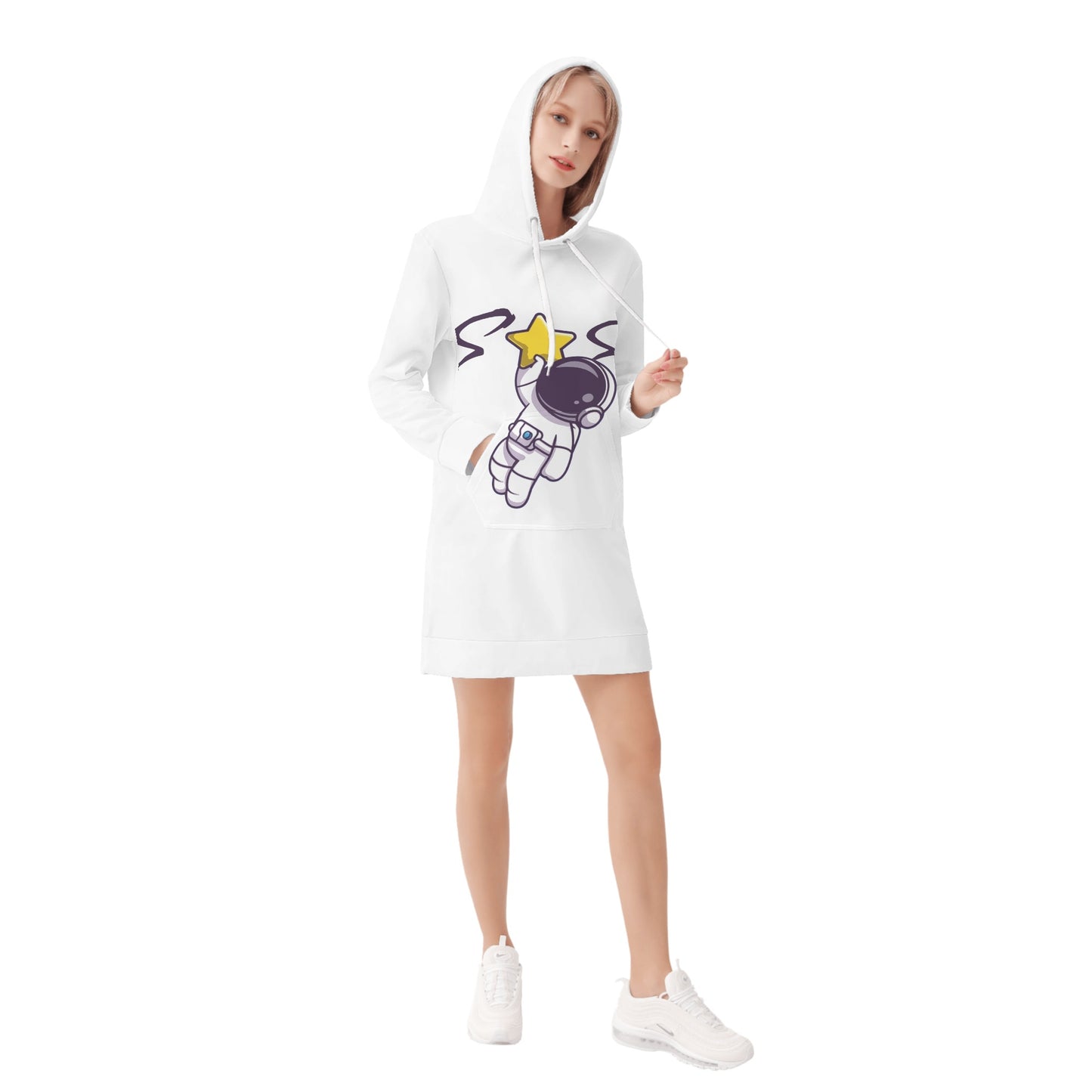 Space Man 23 Womens Hoodie Dress