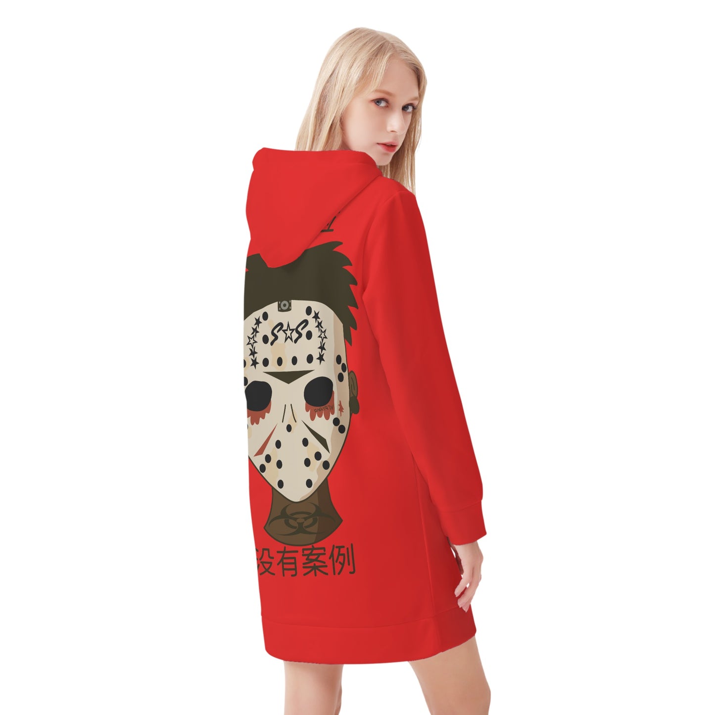 No Face, No Case Womens Hoodie Dress