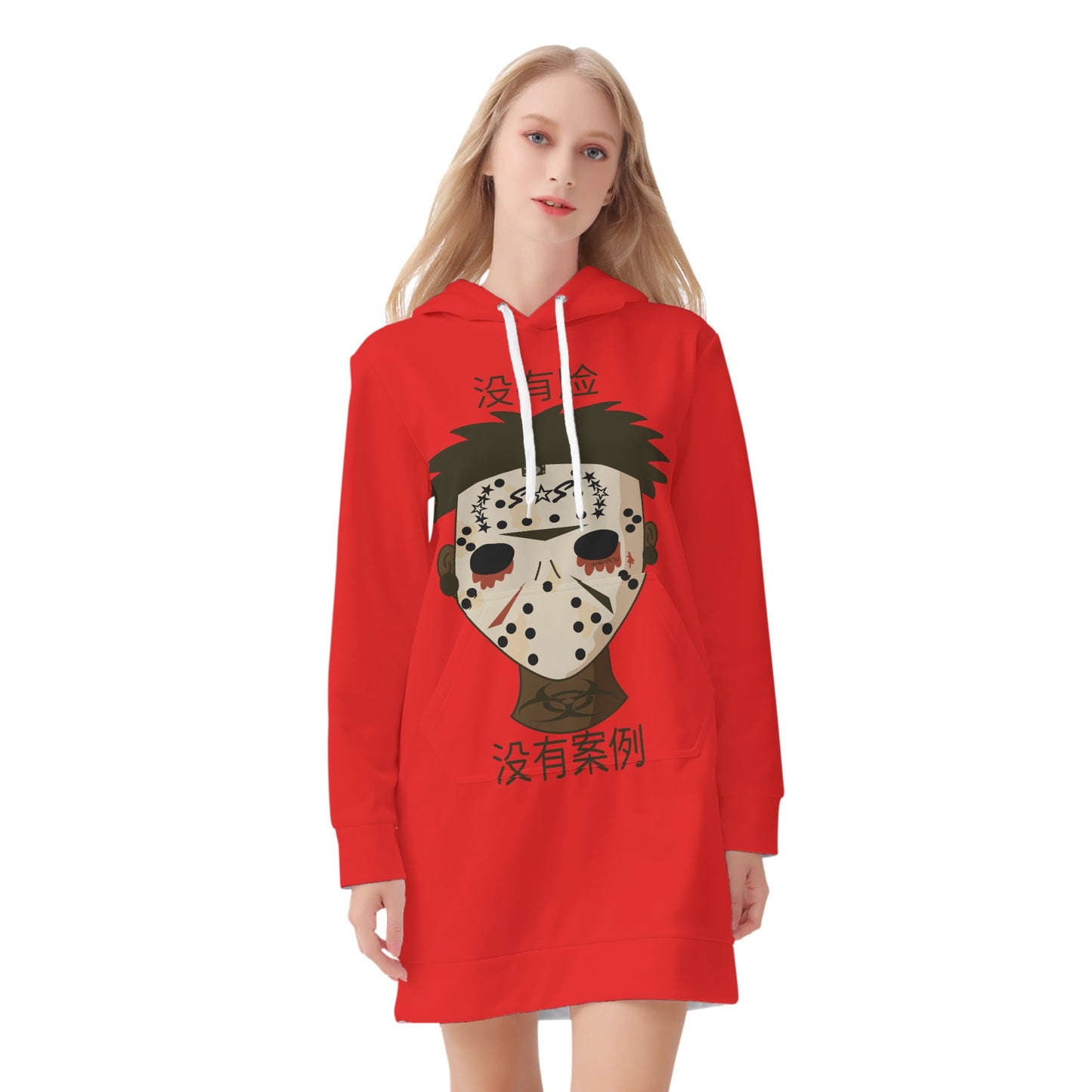 No Face, No Case Womens Hoodie Dress