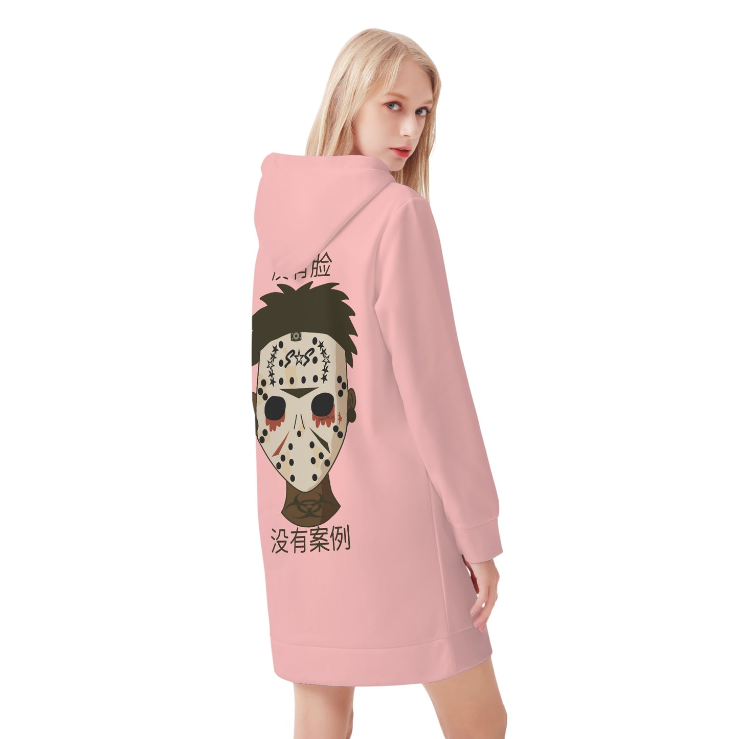 No Face, No Case Womens Hoodie Dress