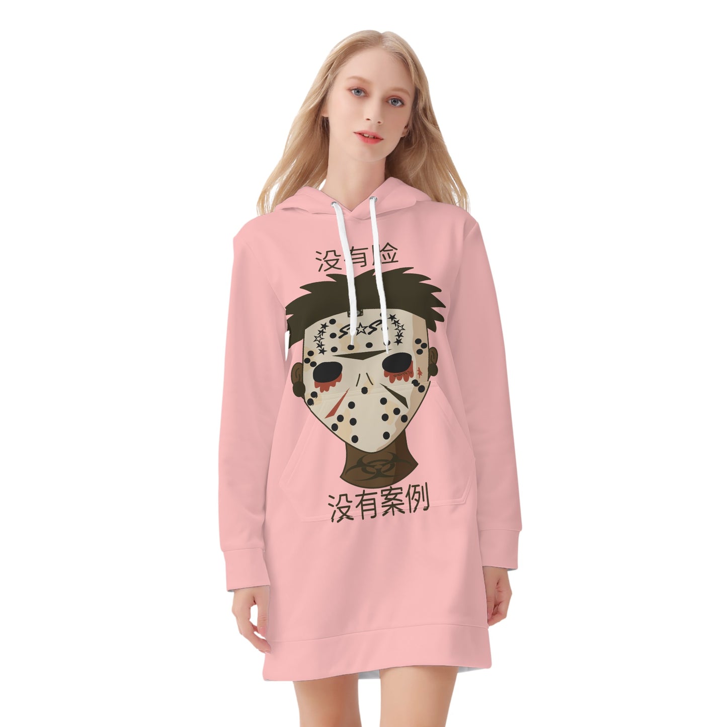 No Face, No Case Womens Hoodie Dress