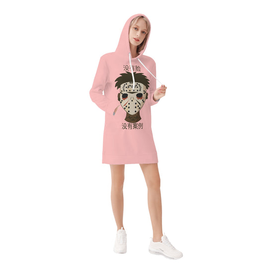 No Face, No Case Womens Hoodie Dress