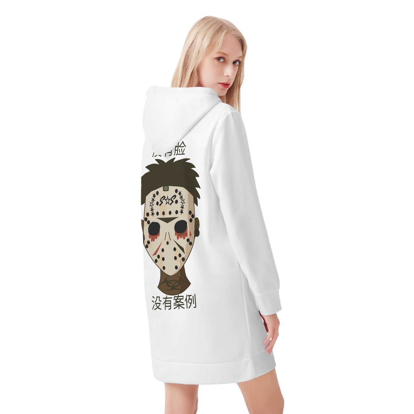 No Face, No Case Womens Hoodie Dress