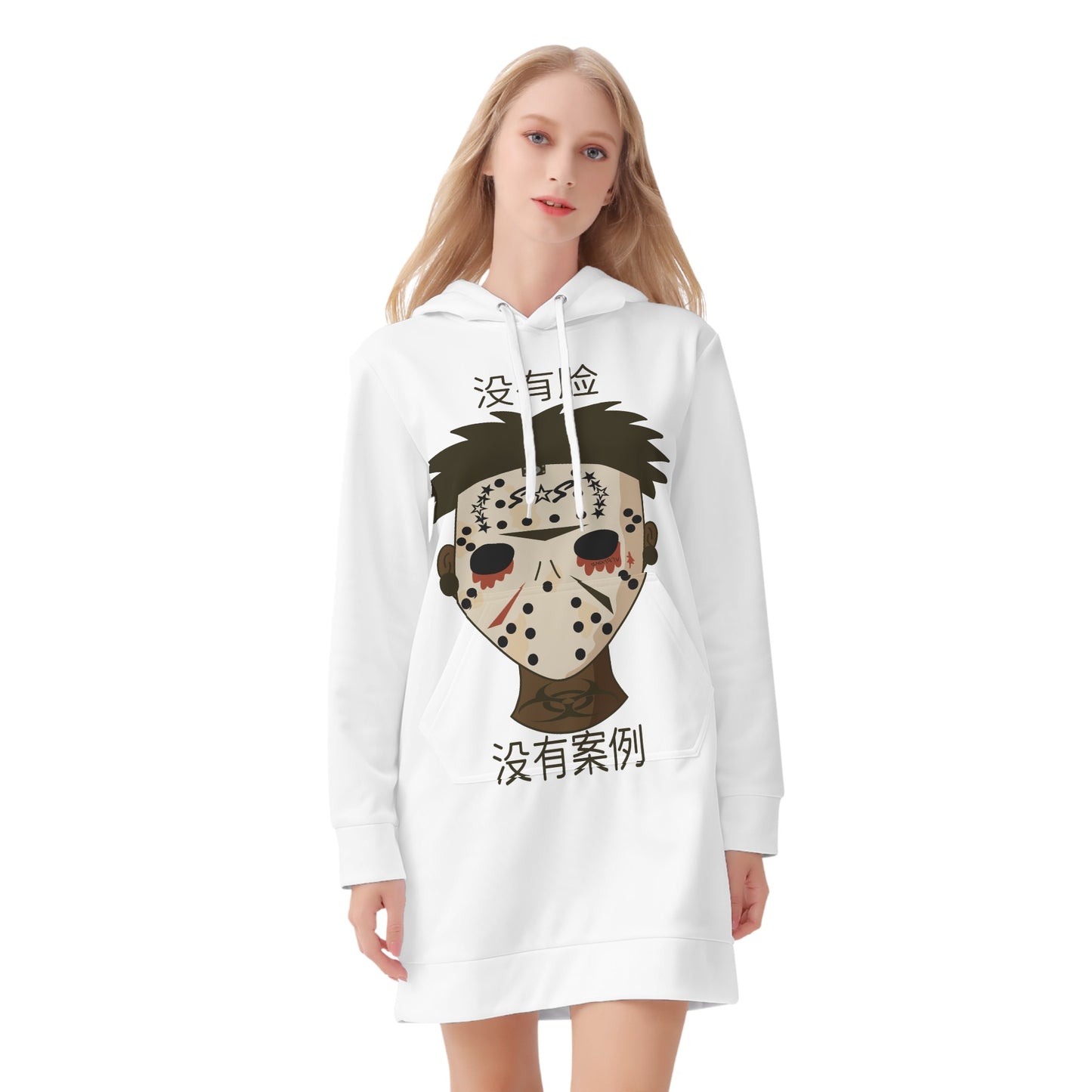 No Face, No Case Womens Hoodie Dress