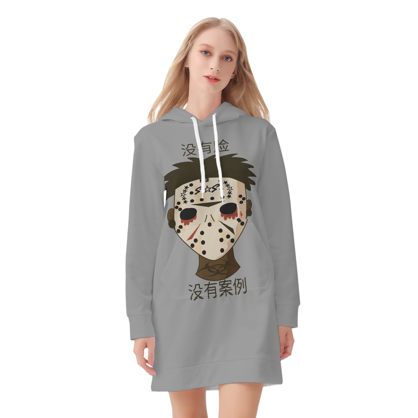 No Face, No Case Womens Hoodie Dress