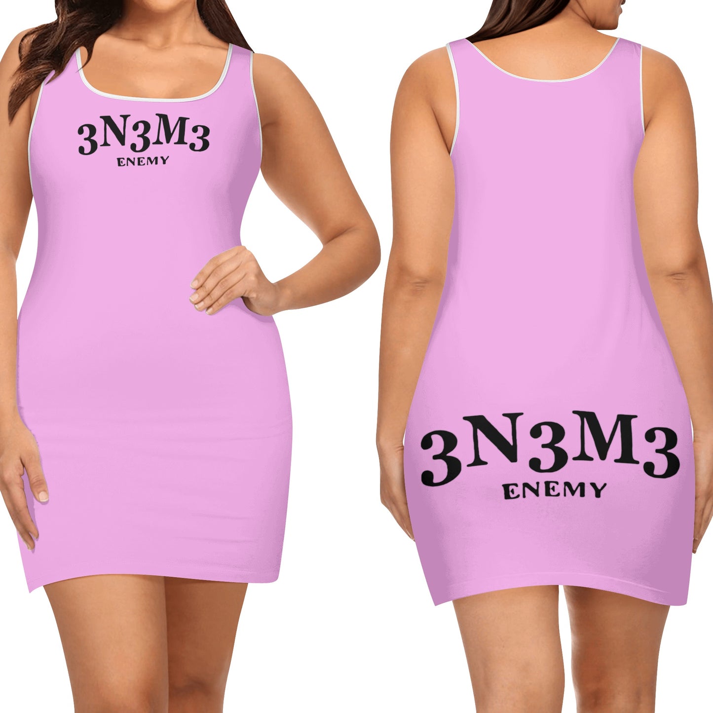 3.N.3.M.3 Enemy Womens Elegant Mini Dress