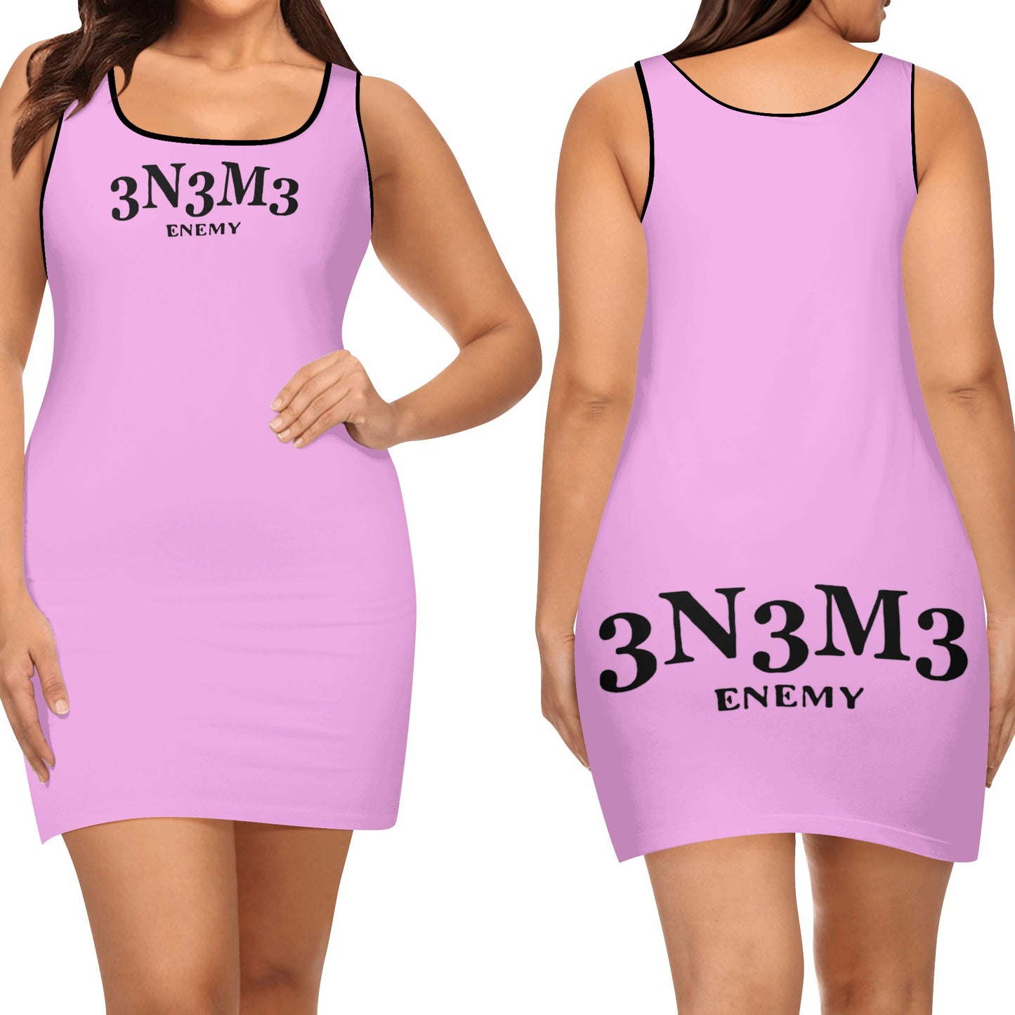 3.N.3.M.3 Enemy Womens Elegant Mini Dress