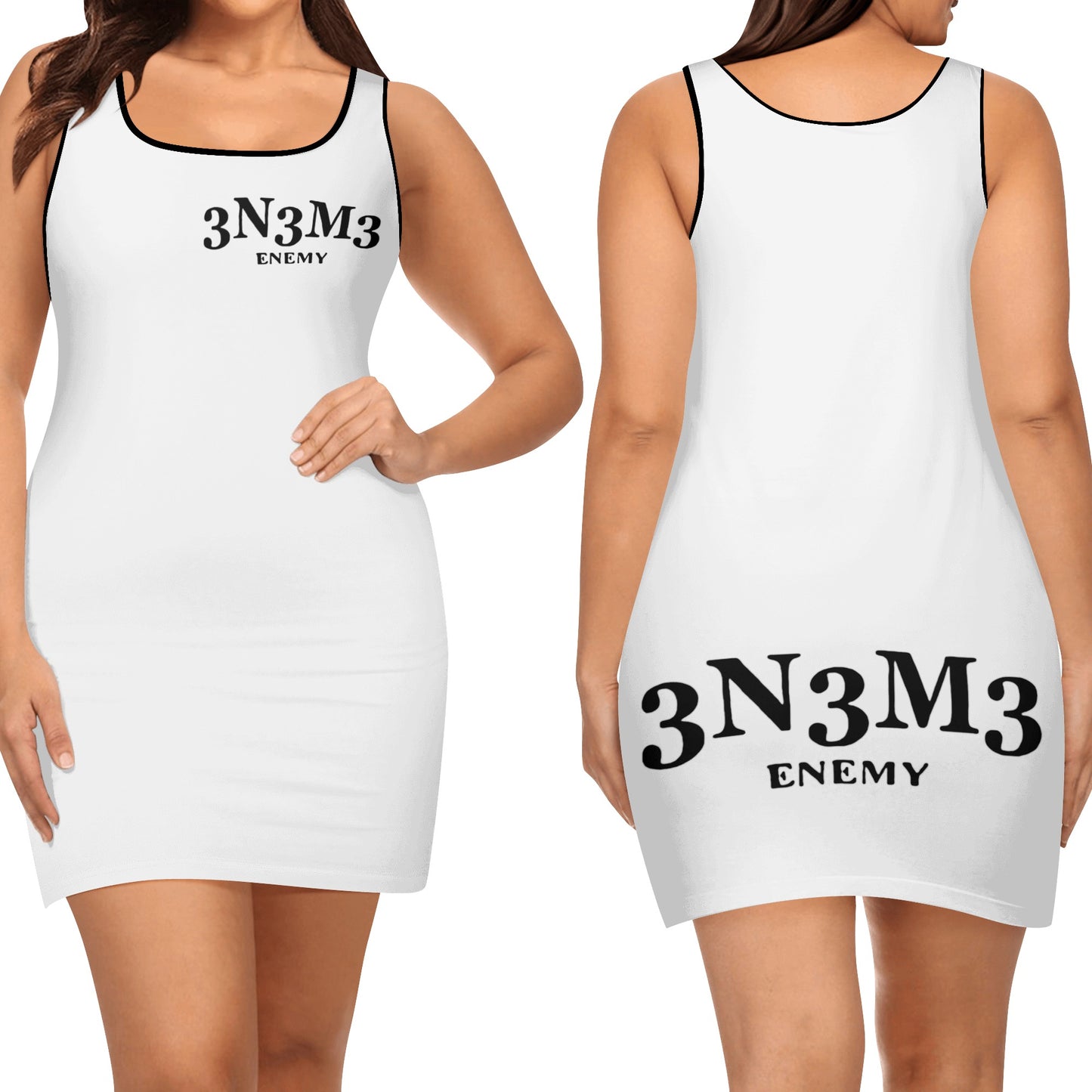 3.N.3.M.3 Enemy Womens Elegant Mini Dress