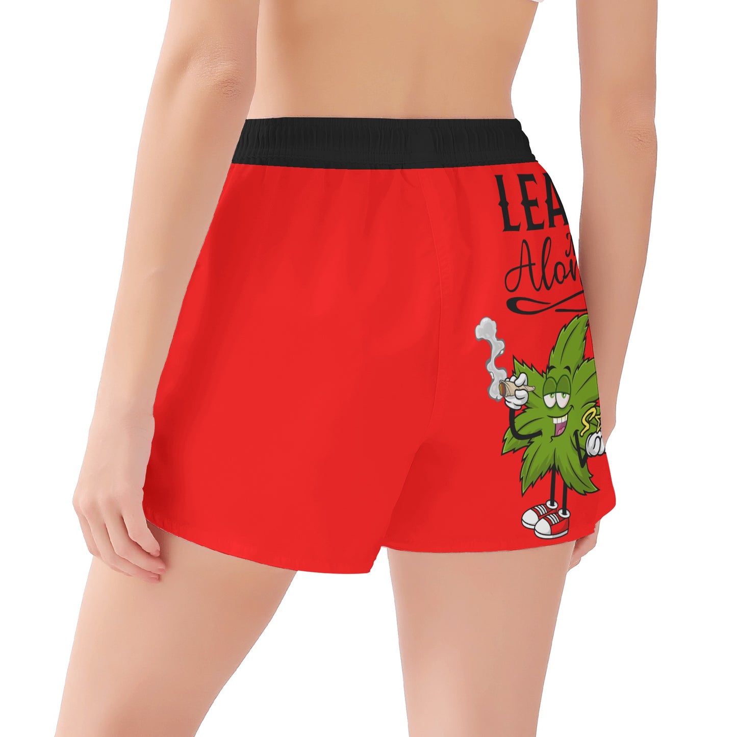 Leaf Me Alone Womens Casual Shorts