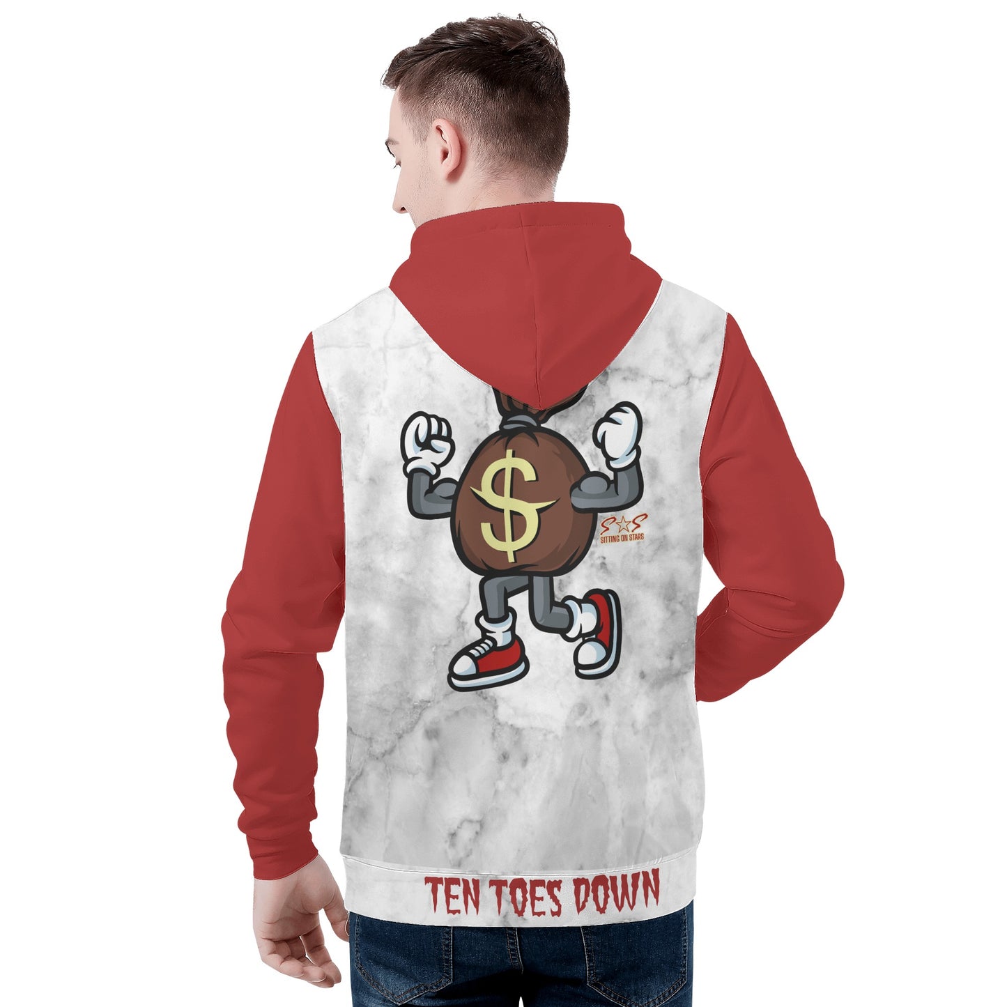 TTD (Ten Toes Down) Mens  Hoodie