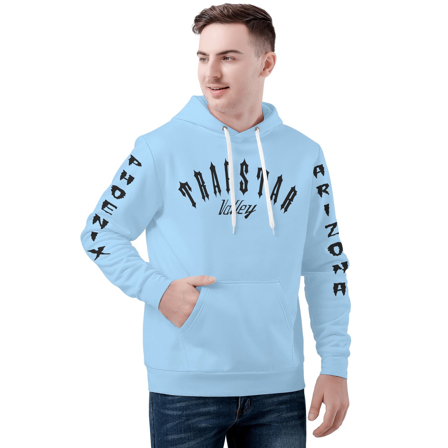 Trap Star Valley Raccoon Goon 2.0 Sky Blue Mens  Hoodie