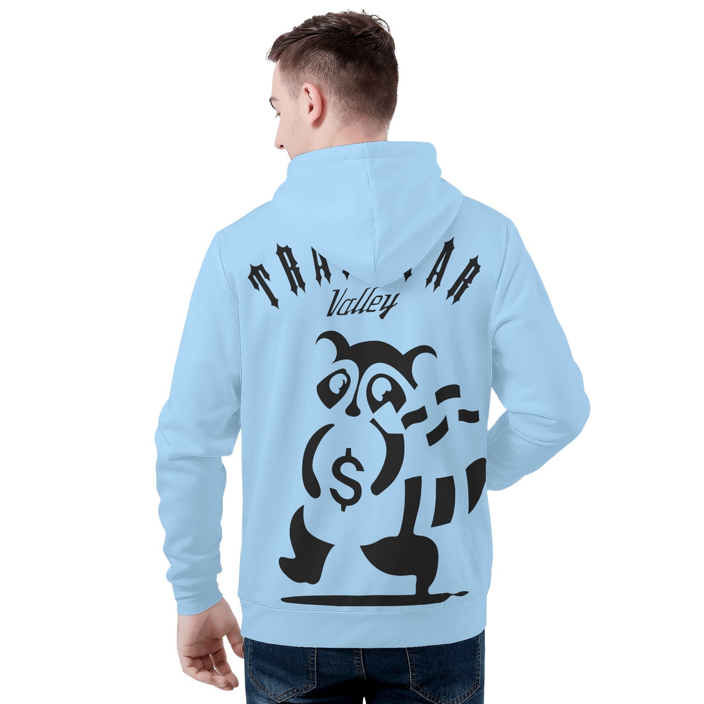 Trap Star Valley Raccoon Goon 2.0 Sky Blue Mens  Hoodie