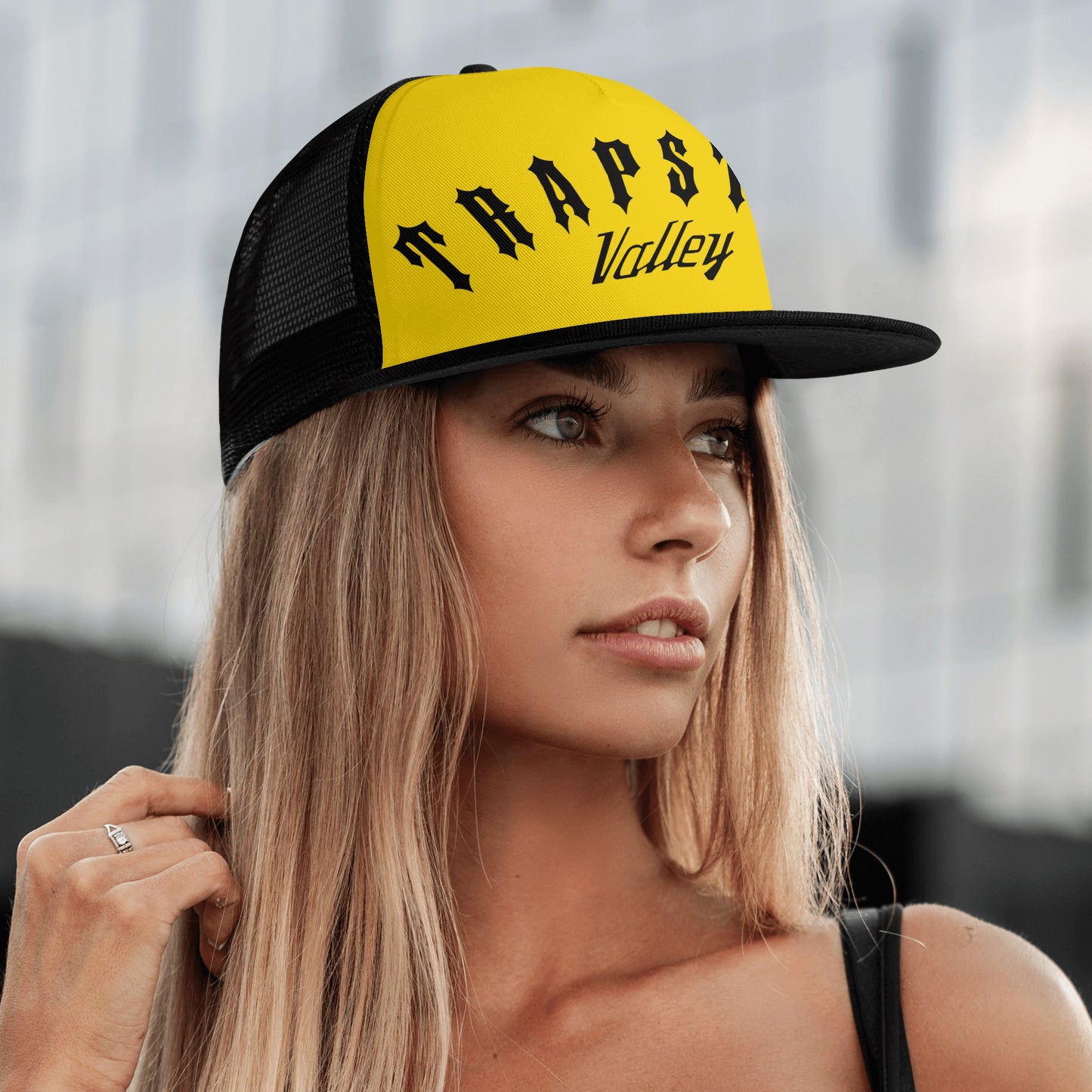 Embroidered Front and Printing Mesh Hip-hop Hats