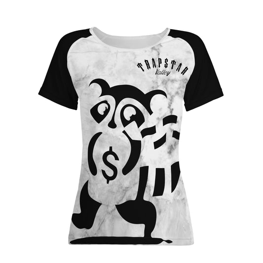 Trap Star Valley Raccoon Goon 2.0 White/Smoke Grey Womens T shirt