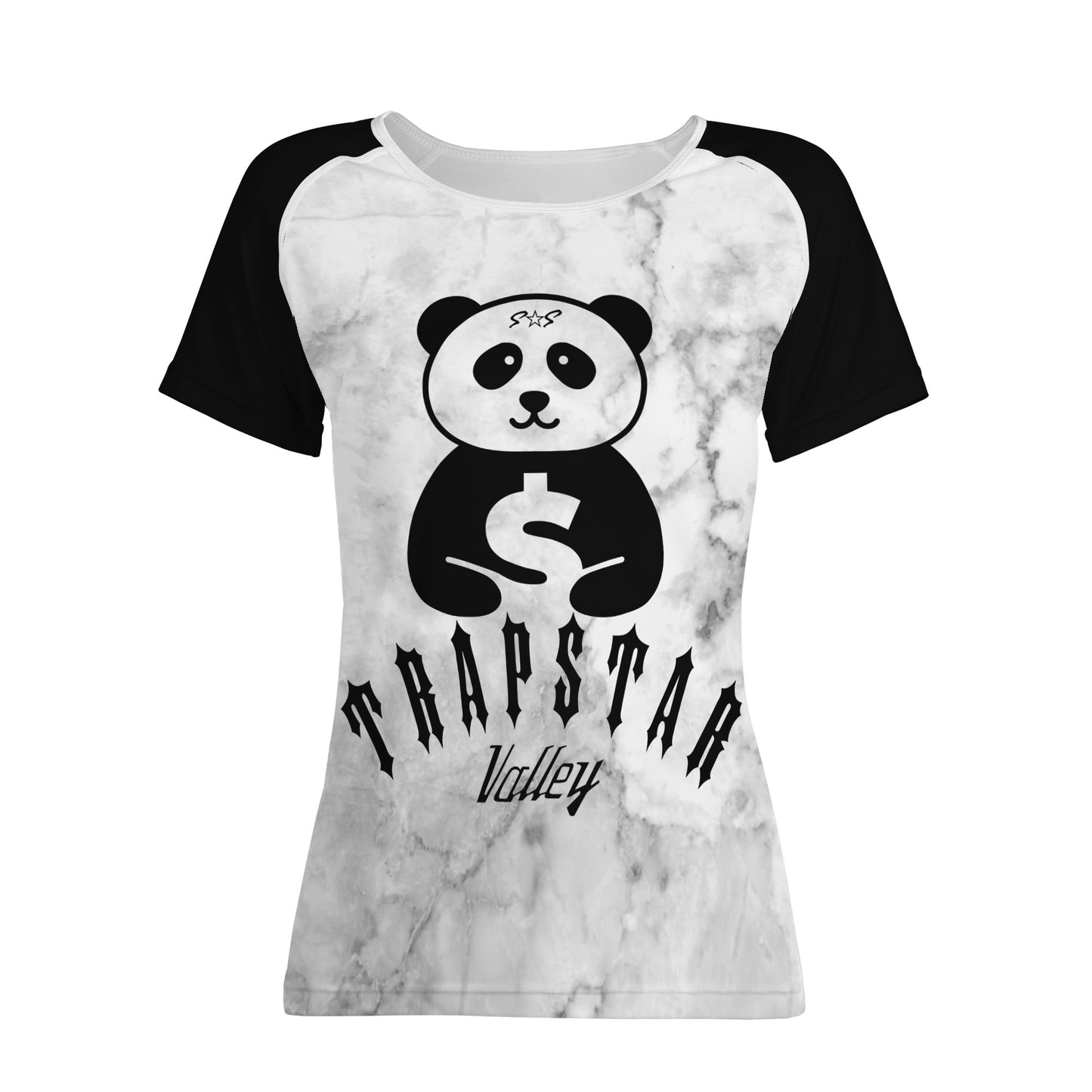 Trap Star Valley 1.0 Panda Smoke Grey/Blk Womens T shirt