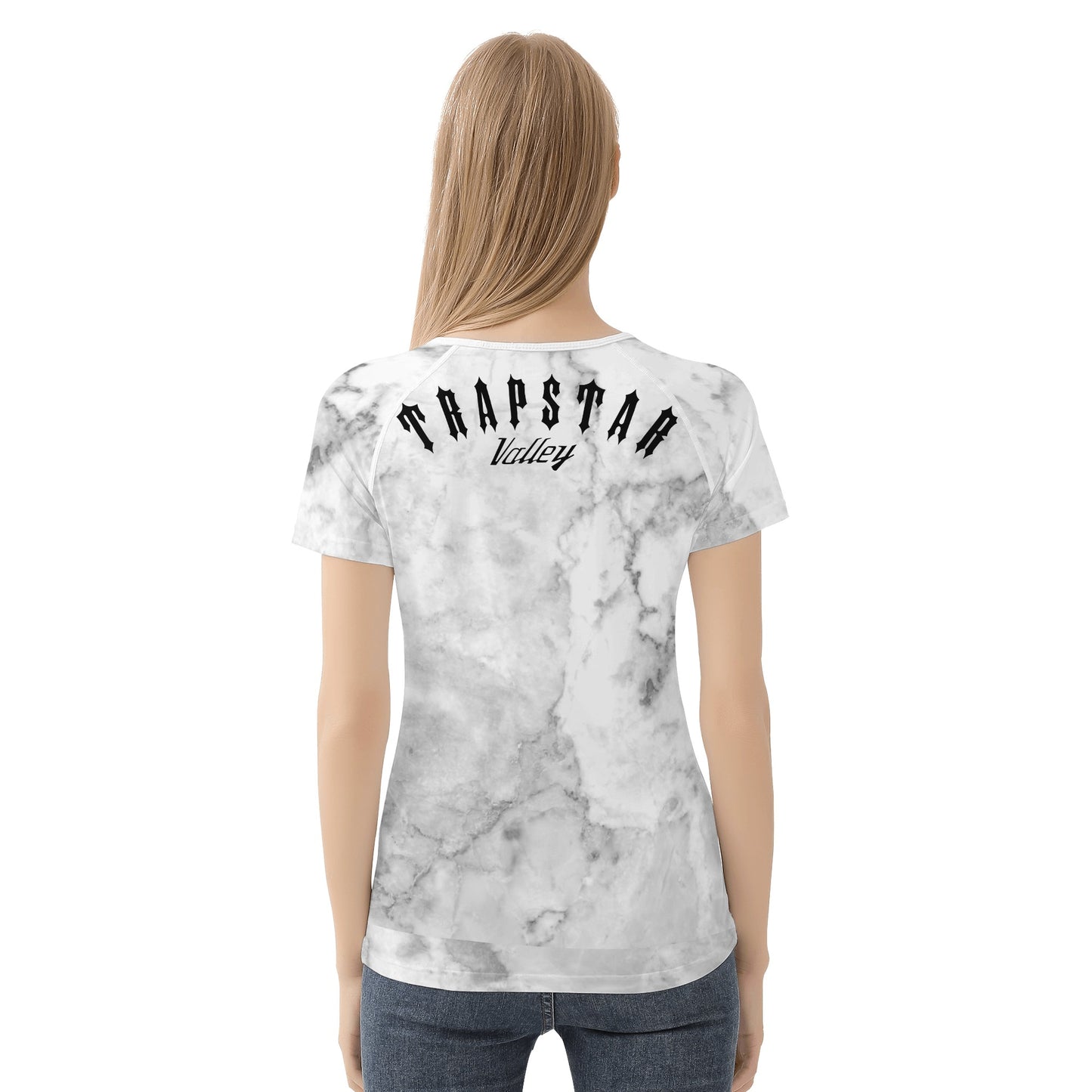 Trap Star Valley Panda 1.0 White/ Smoke Grey Womens T shirt