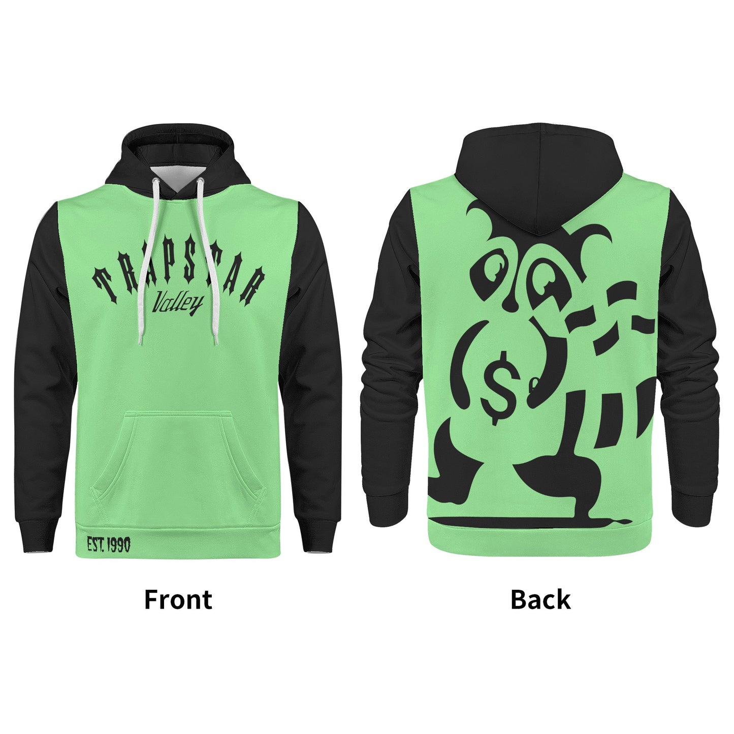 Trap Star Valley Raccoon Goon 2.0 Mint Green Mens Hoodie