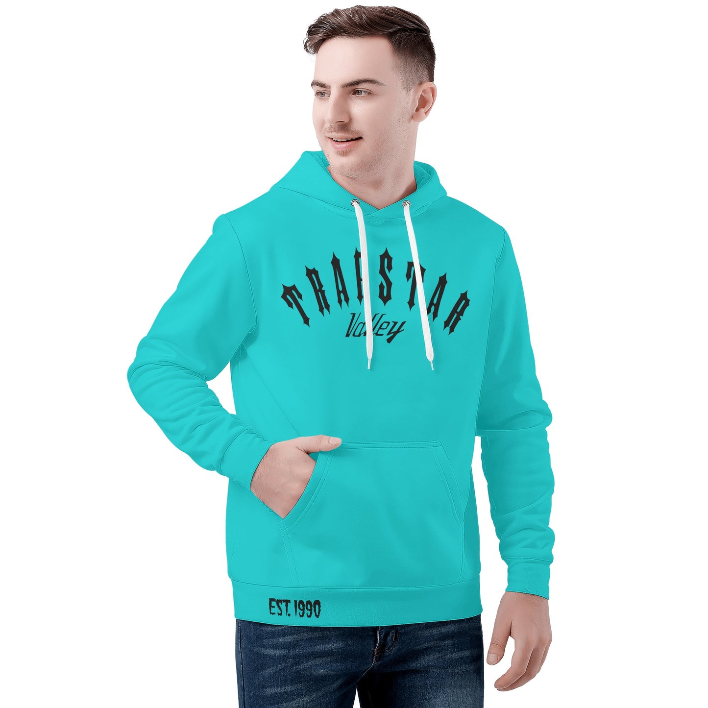 Trap Star Valley Raccoon Goon 2.0 Turquoise Mens Hoodie