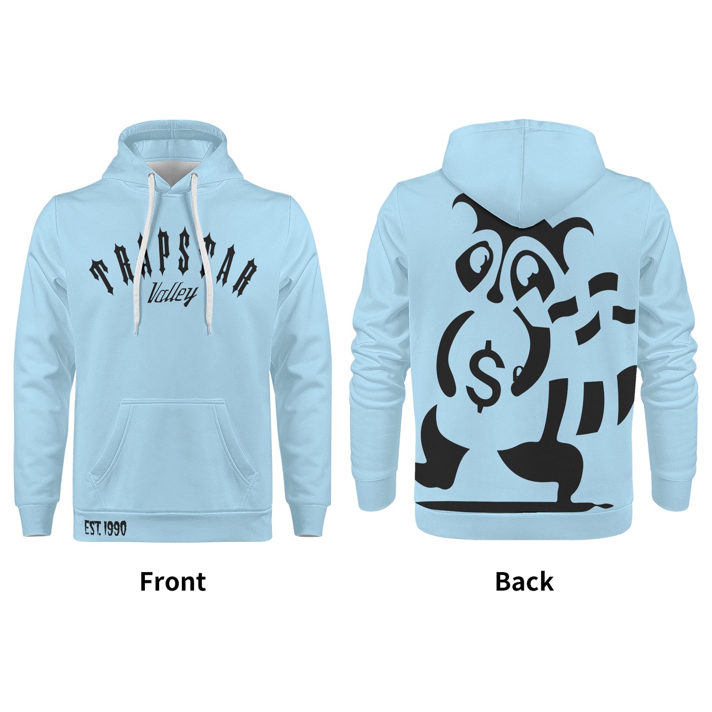 Trap Star Valley Raccoon Goon 2.0 Sky Blue Mens Hoodie