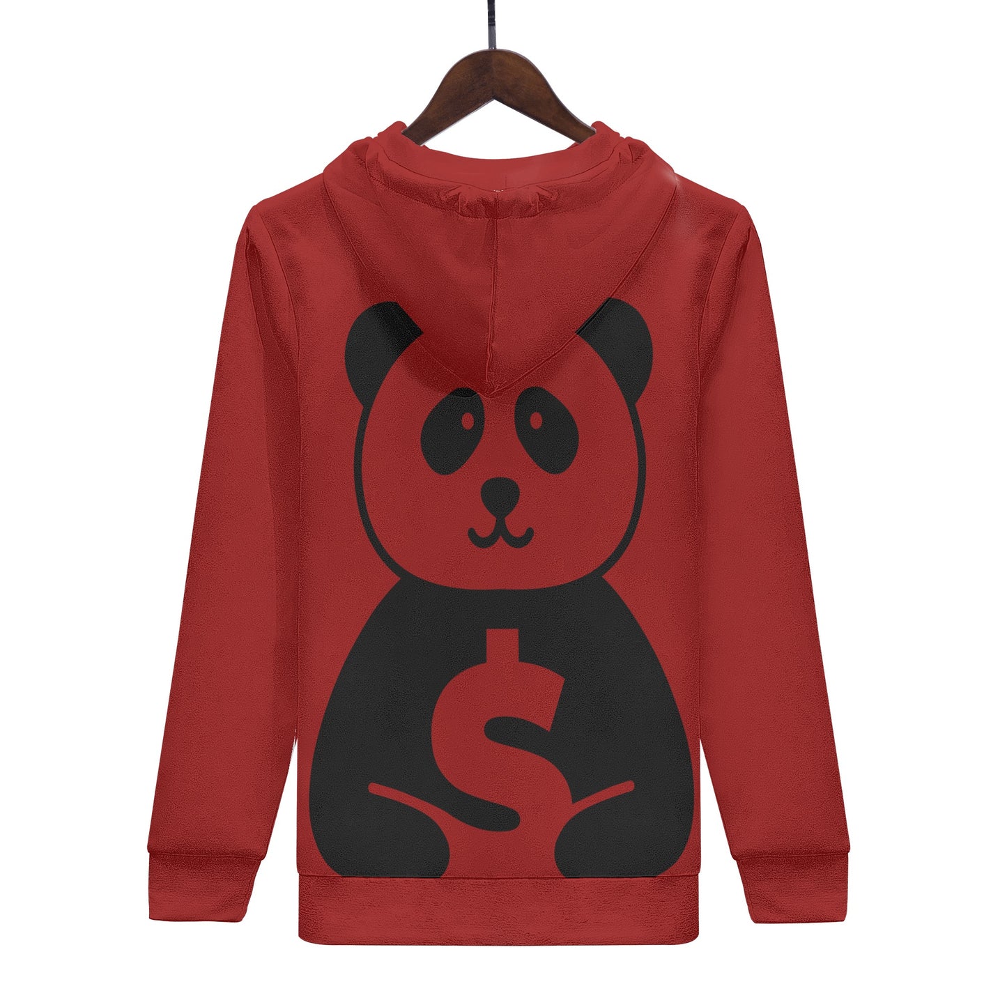 Trap Star Valley Panda 1.0 Dark Maroon Mens Hoodie