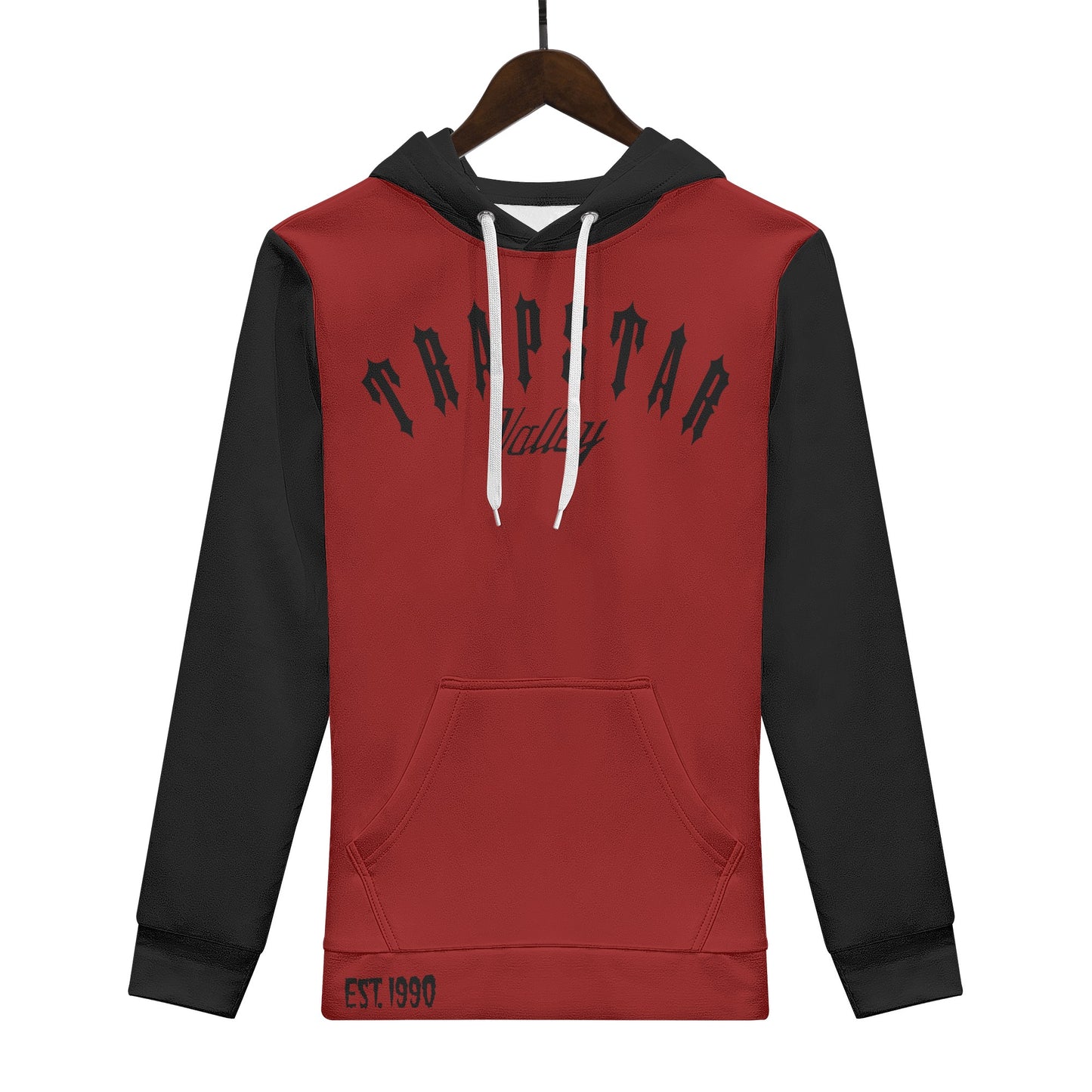 Trap Star Valley Panda 1.0 Dark Maroon Mens Hoodie