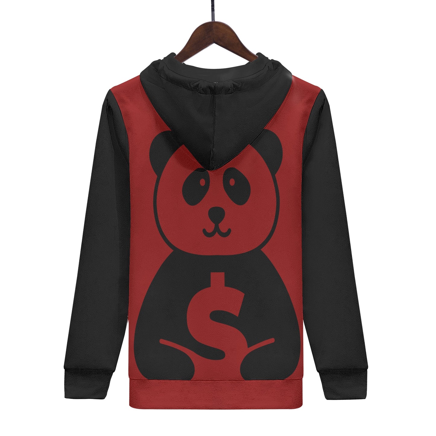 Trap Star Valley Panda 1.0 Dark Maroon Mens Hoodie