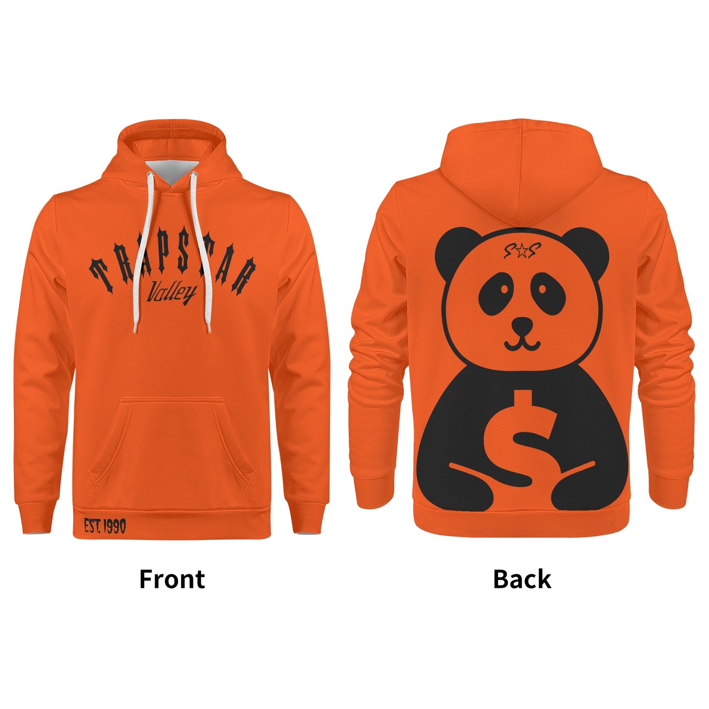 Trap Star Valley Panda 1.0 Dark Orange Mens Hoodie