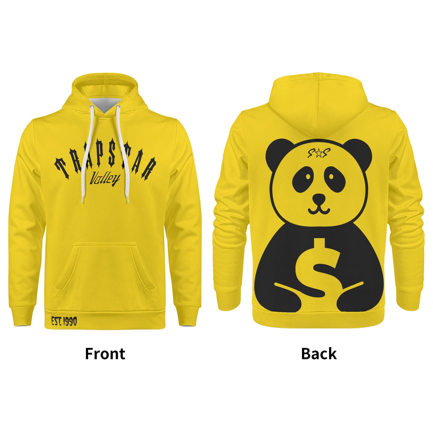 Trap Star Valley Panda 1.0  Gold Mens Hoodie