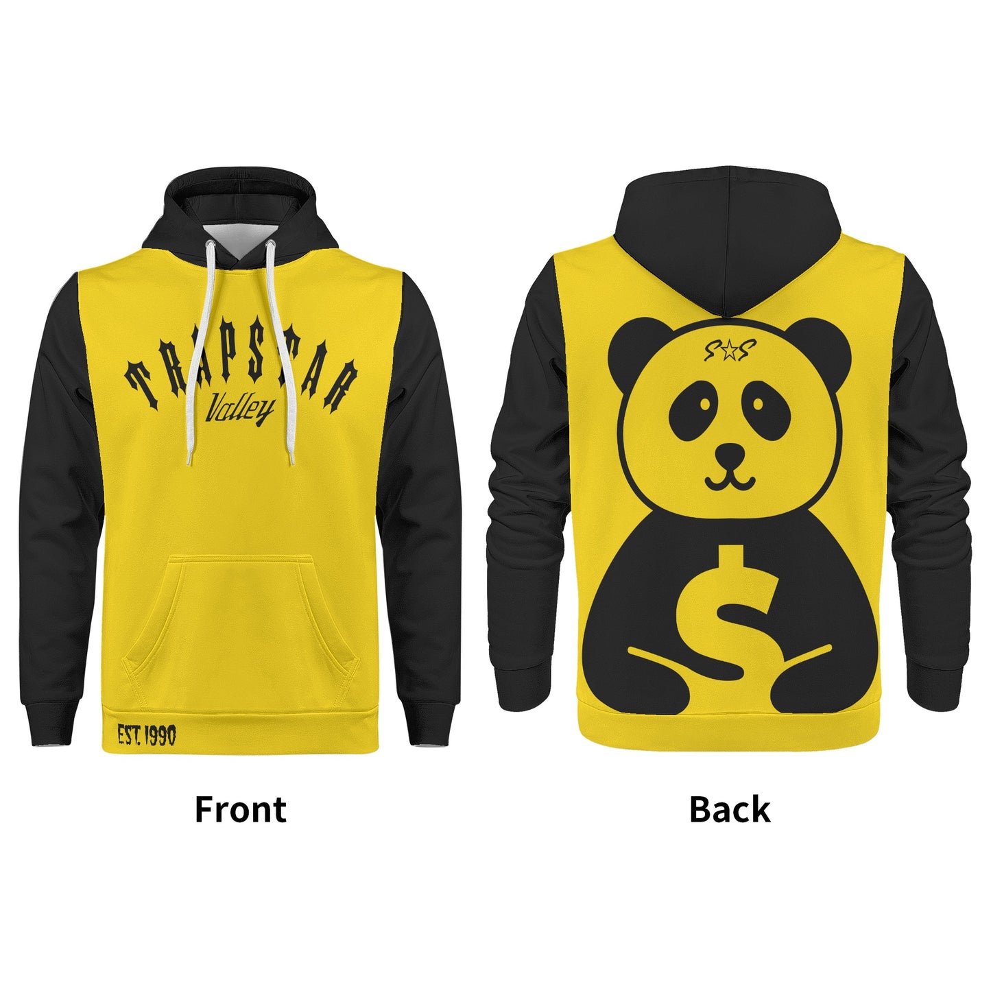 Trap Star Valley Panda 1.0 Gold Mens Hoodie