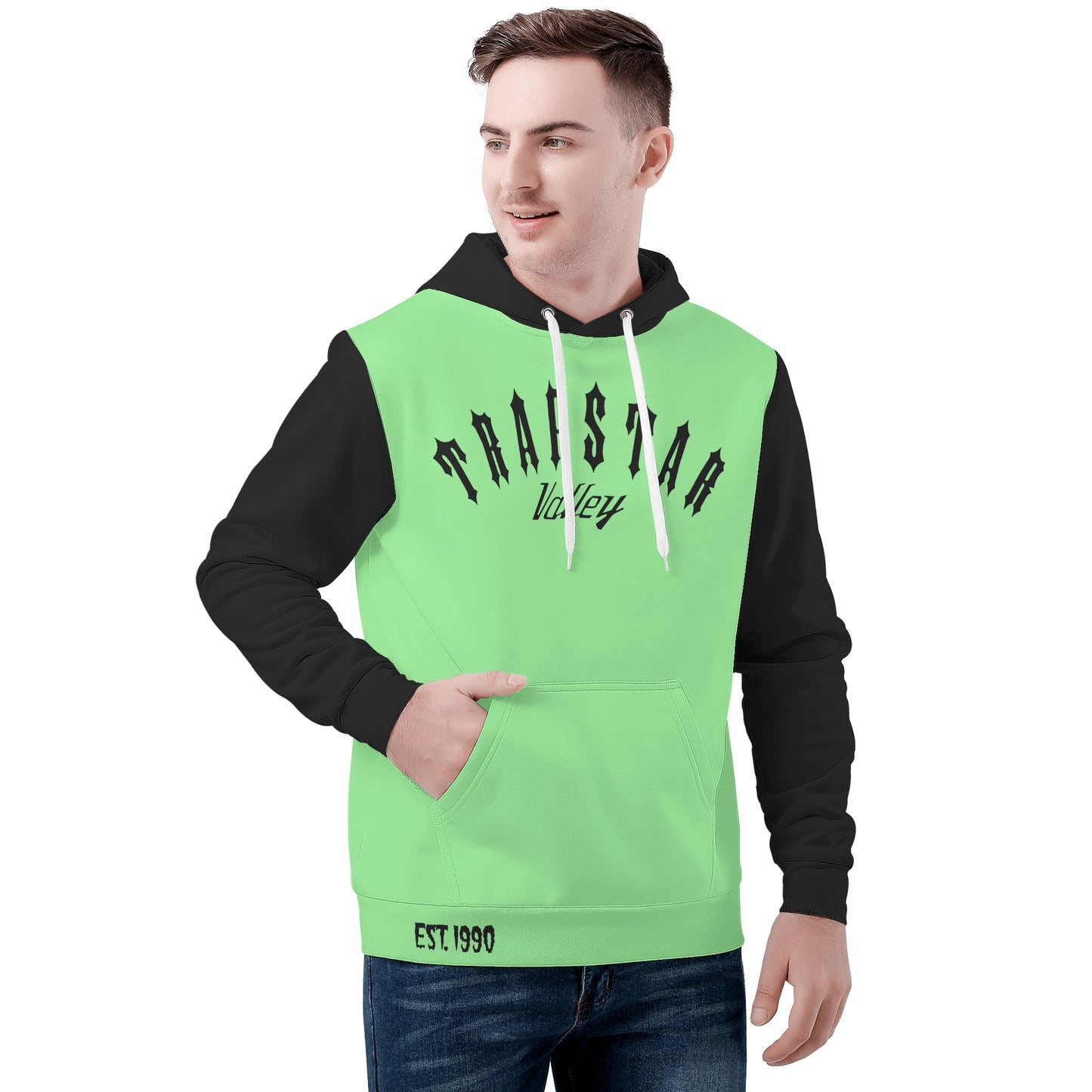 Trap Star Valley Panda 1.0 Mint Green Mens Hoodie