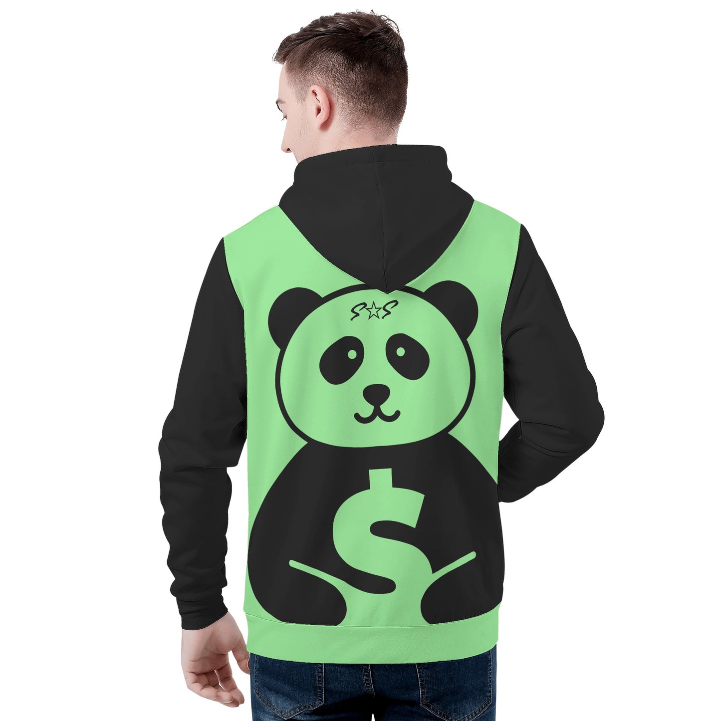 Trap Star Valley Panda 1.0 Mint Green Mens Hoodie