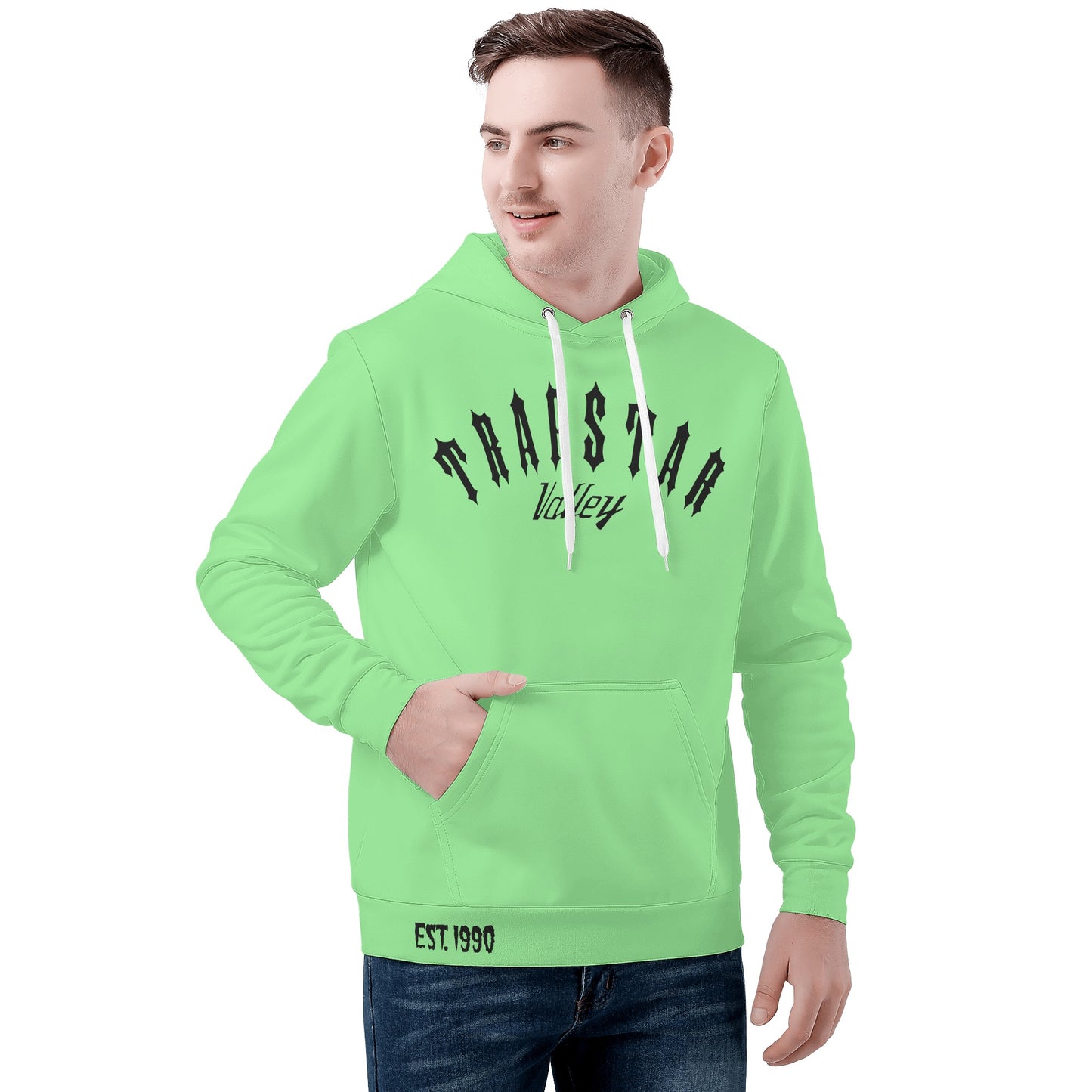 Trap Star Valley Panda 1.0 Mint Green Mens Hoodie