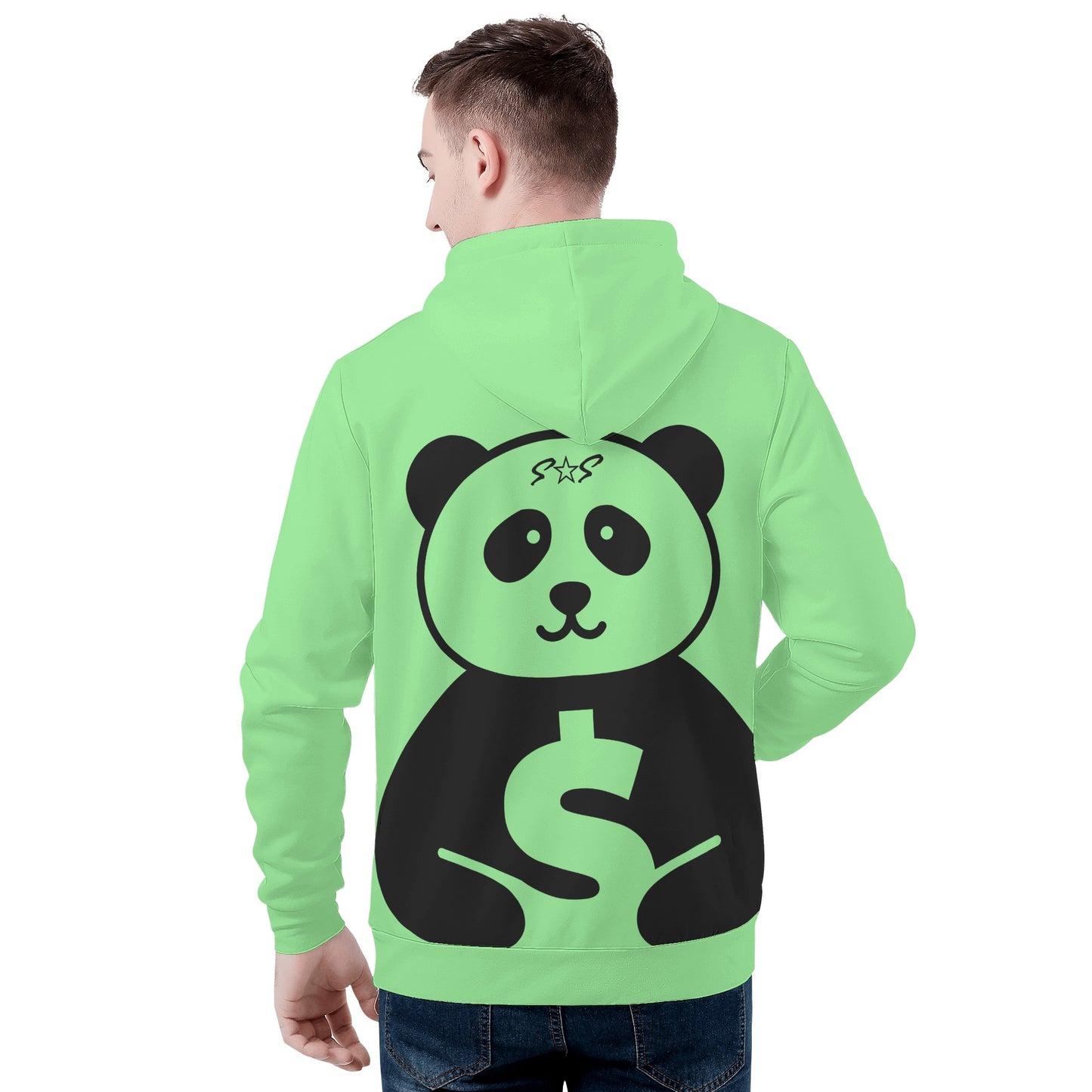 Trap Star Valley Panda 1.0 Mint Green Mens Hoodie