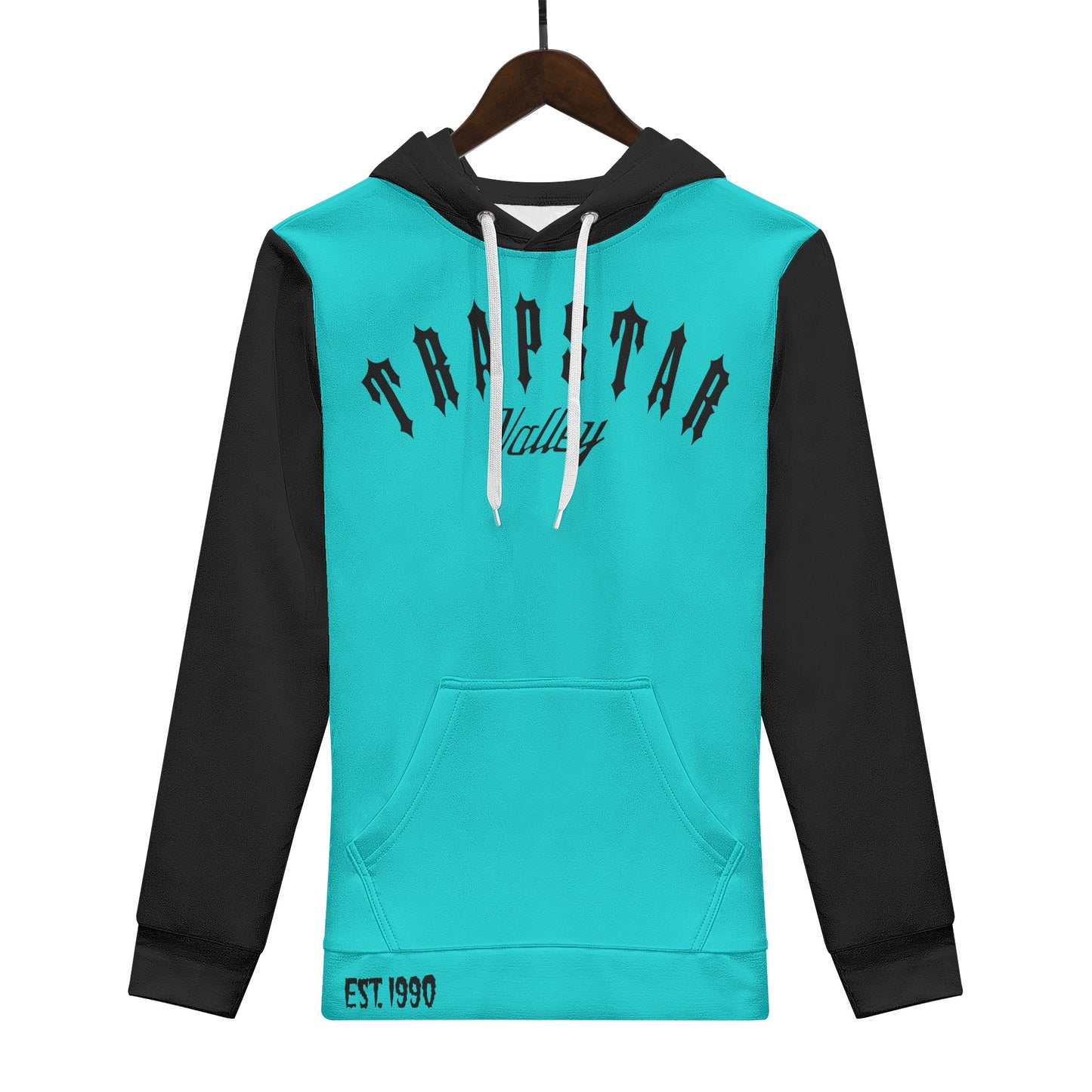 Trap Star Valley Panda Turquoise/Blk Mens Hoodie