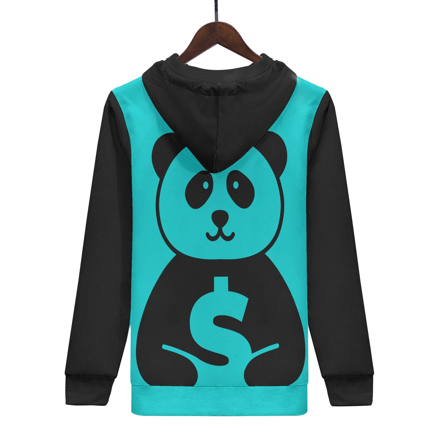 Trap Star Valley Panda Turquoise/Blk Mens Hoodie