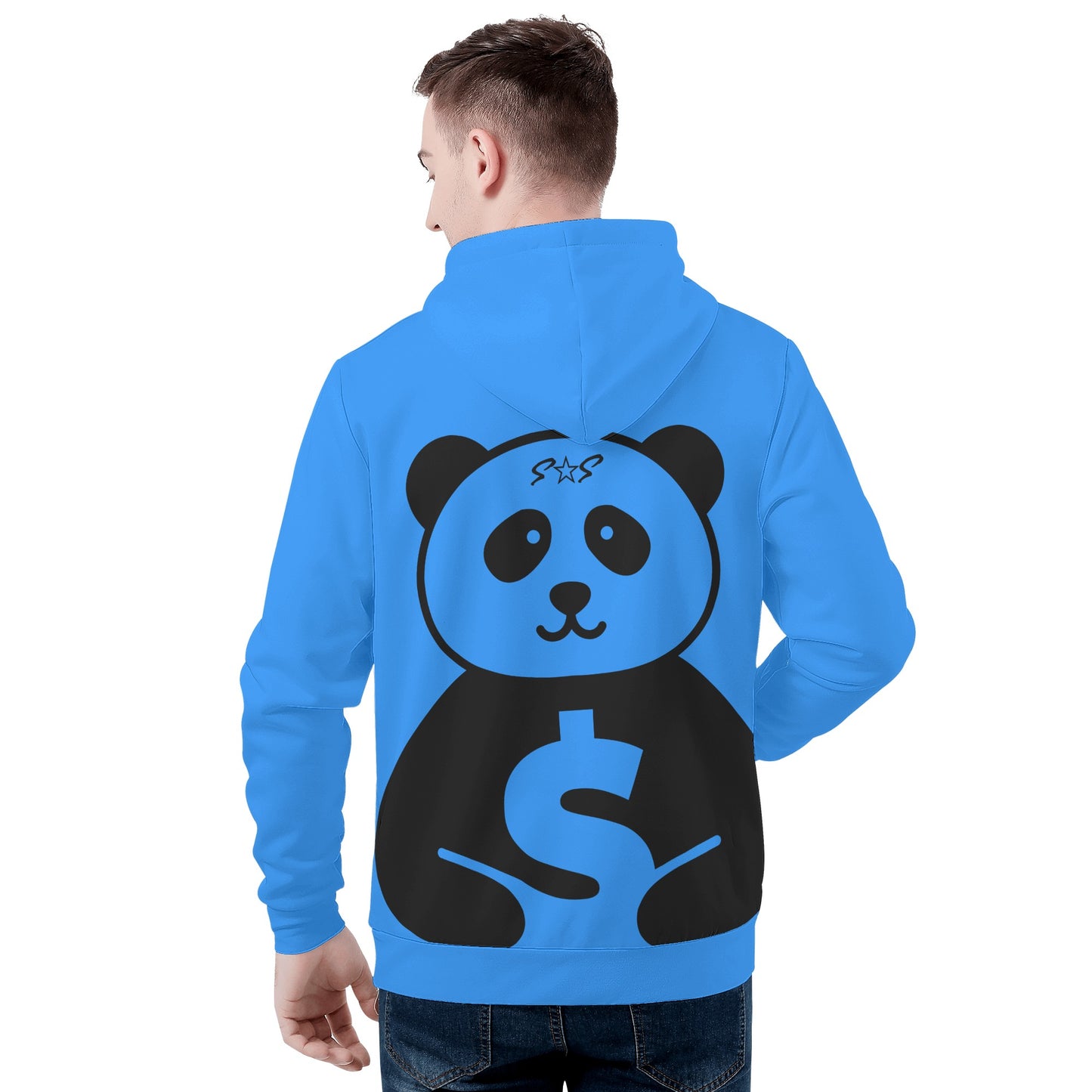 Trap Star Valley Panda 1.0 Blue Mens Hoodie