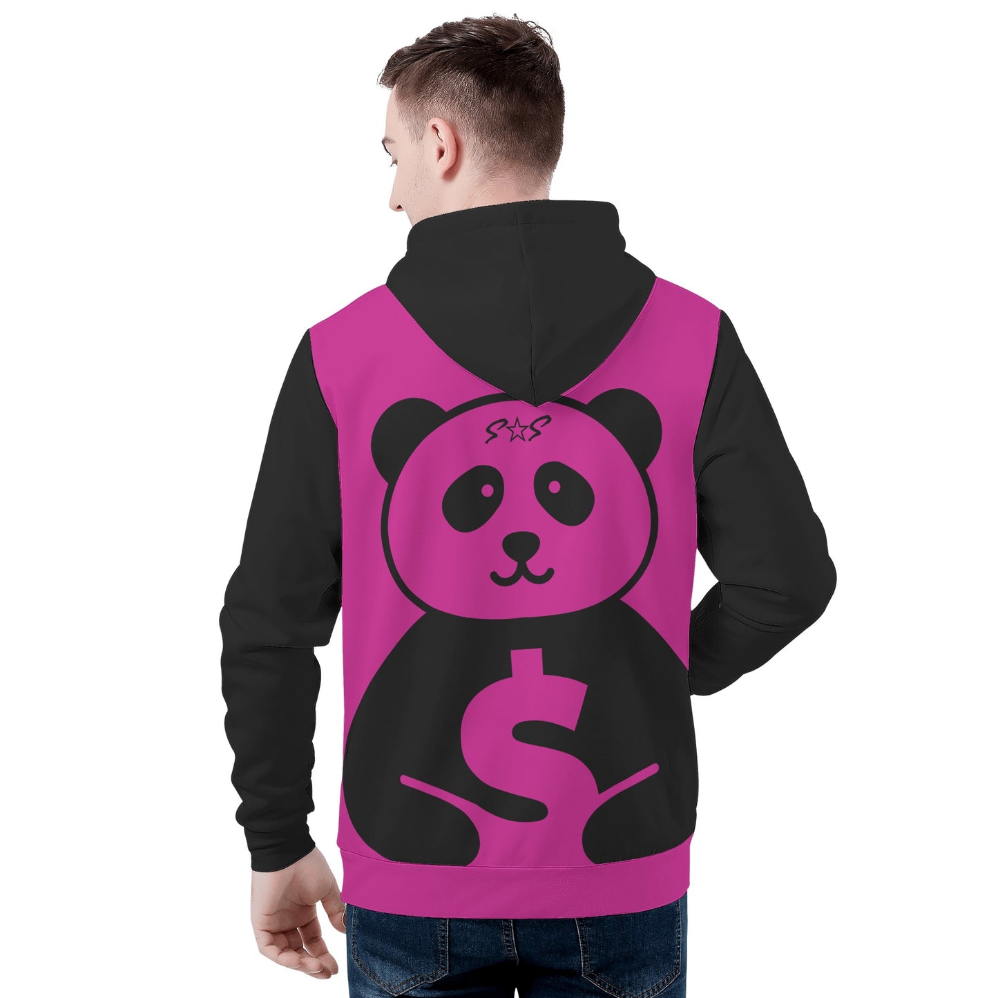 Trap Star Valley Panda Purple/Blk Mens Hoodie