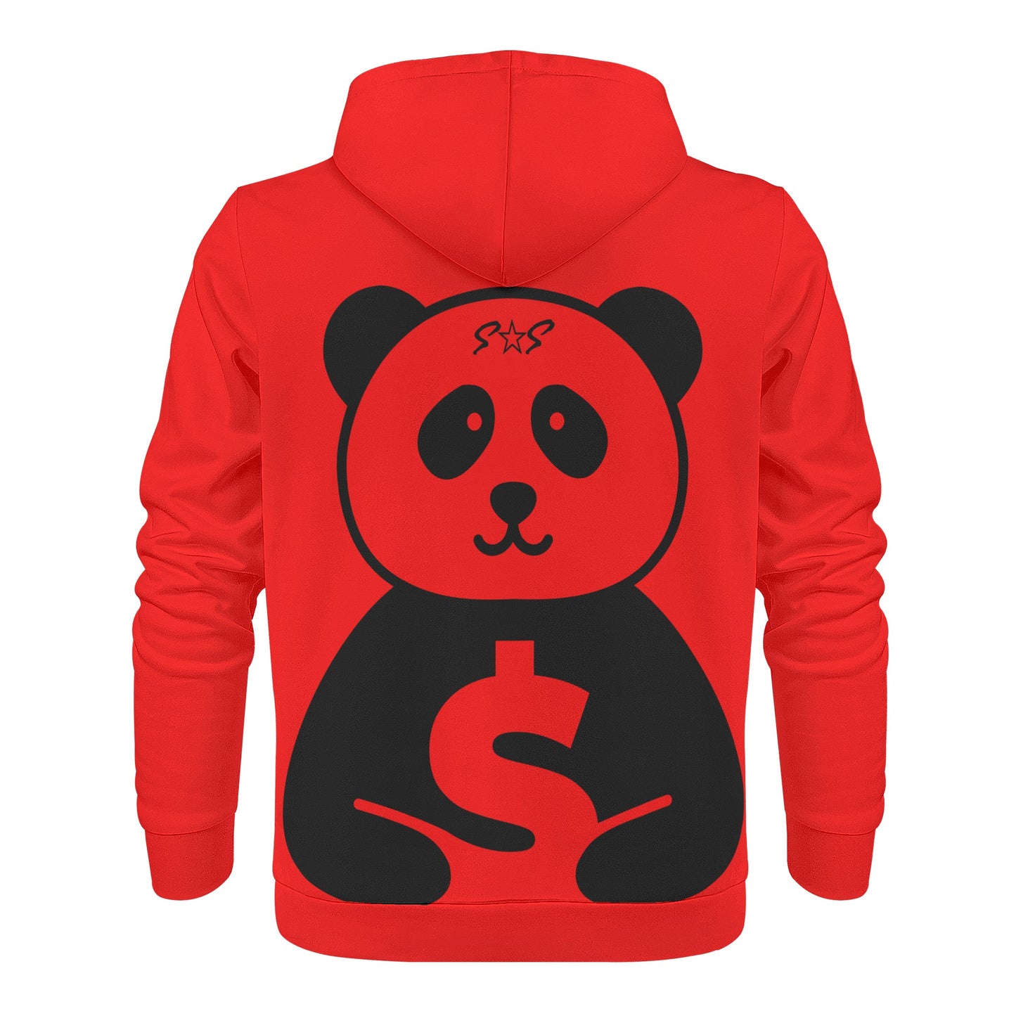 Trap Star Valley Panda 1.0 Red Mens Hoodie