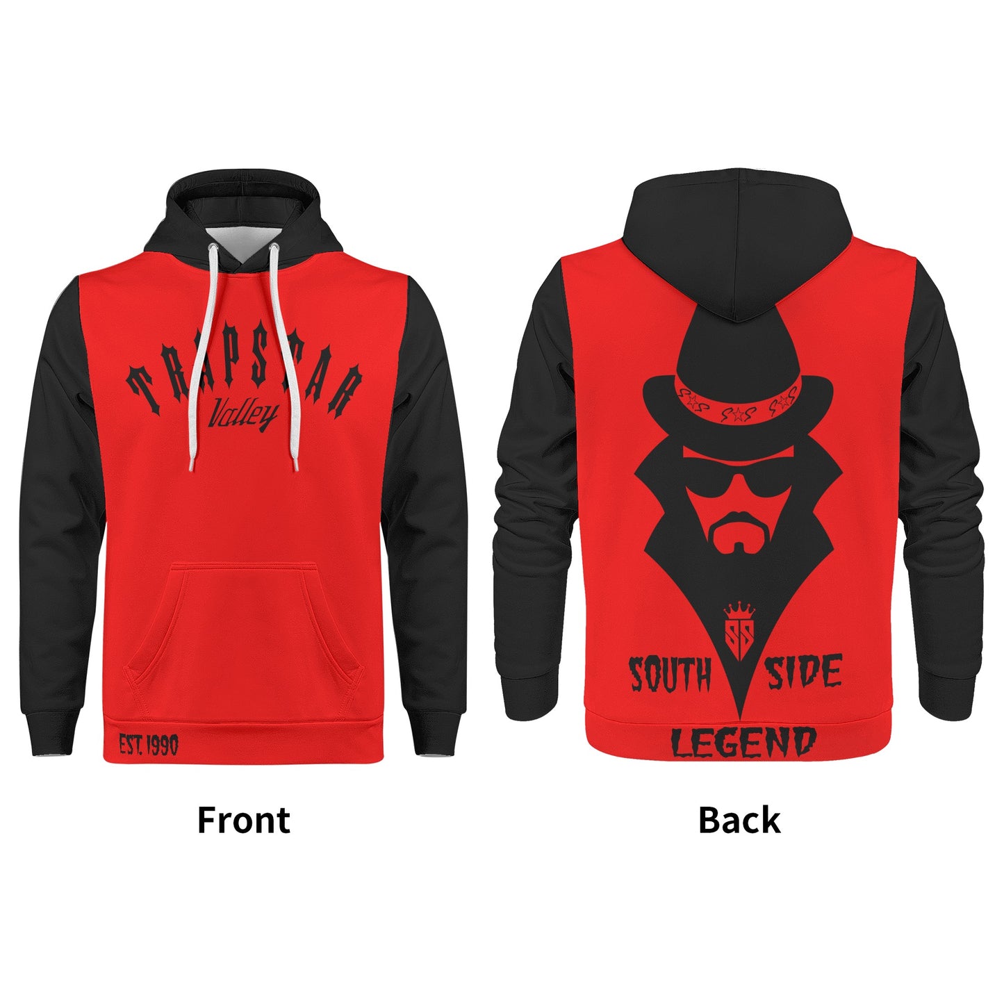 Trap Star Valley Legend 3.0 Red Mens Hoodie