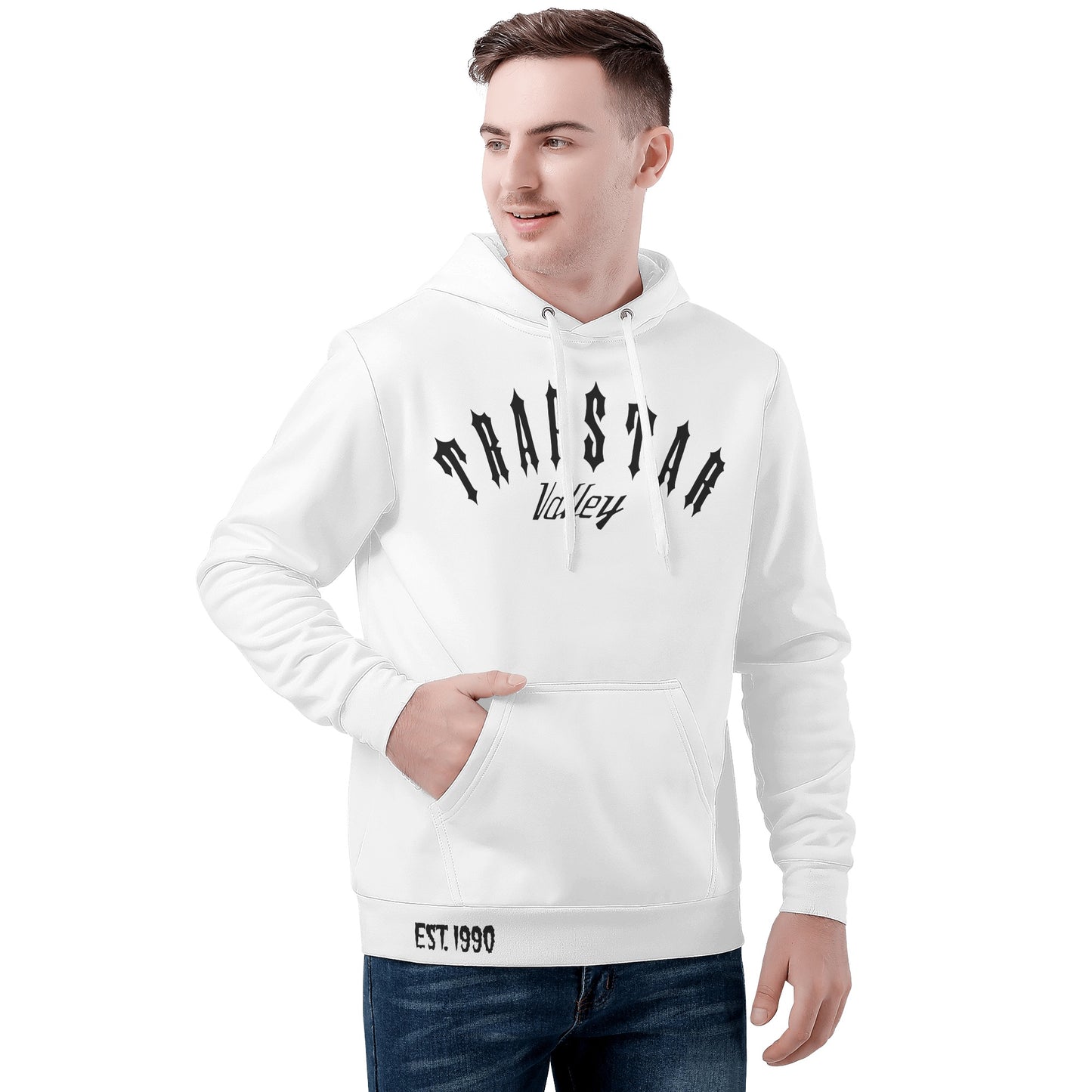 Trap Star Valley Legend 3.0 White Mens Hoodie