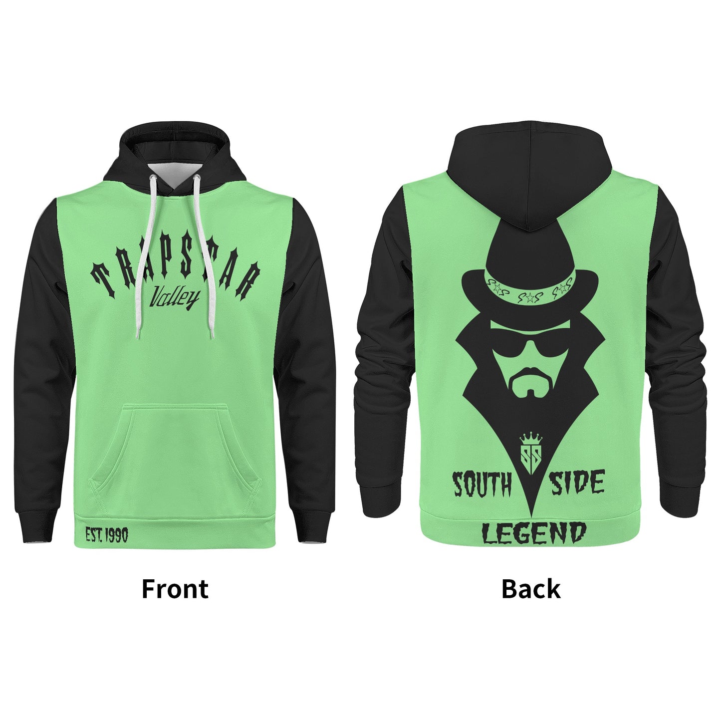 Trap Star Valley Legend 3.0 Mint Green Mens Hoodie