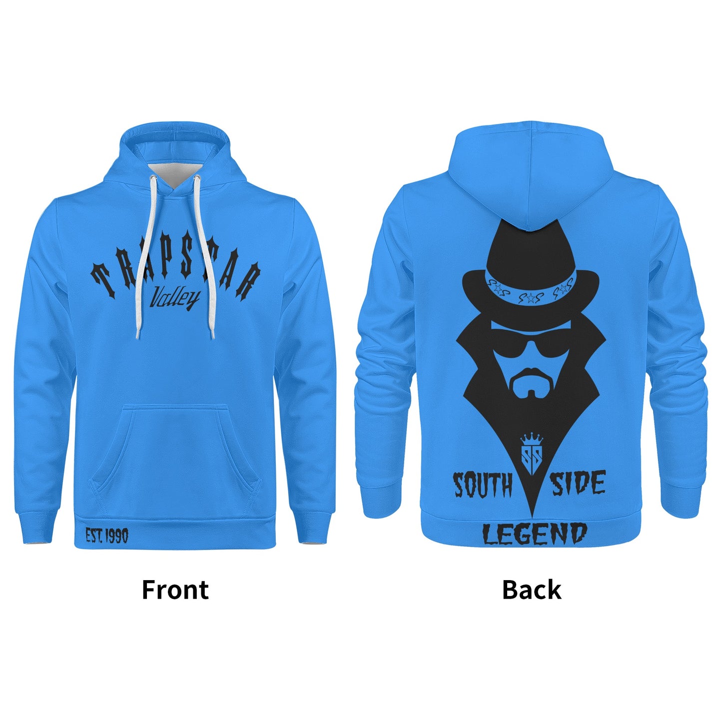 Trap Star Valley Legend 3.0 Blue Mens Hoodie