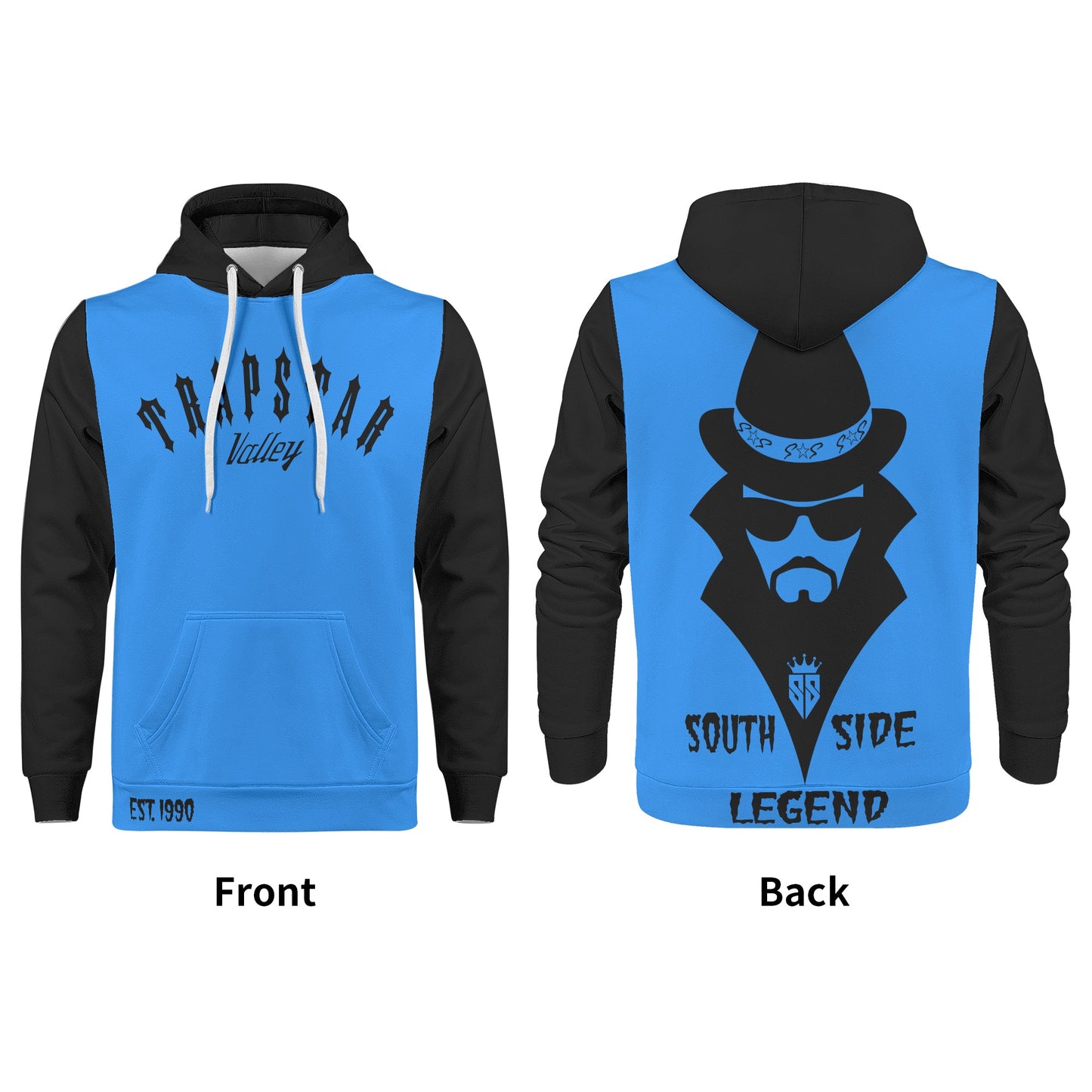 Trap Star Valley Legend 3.0 Blue Mens Hoodie