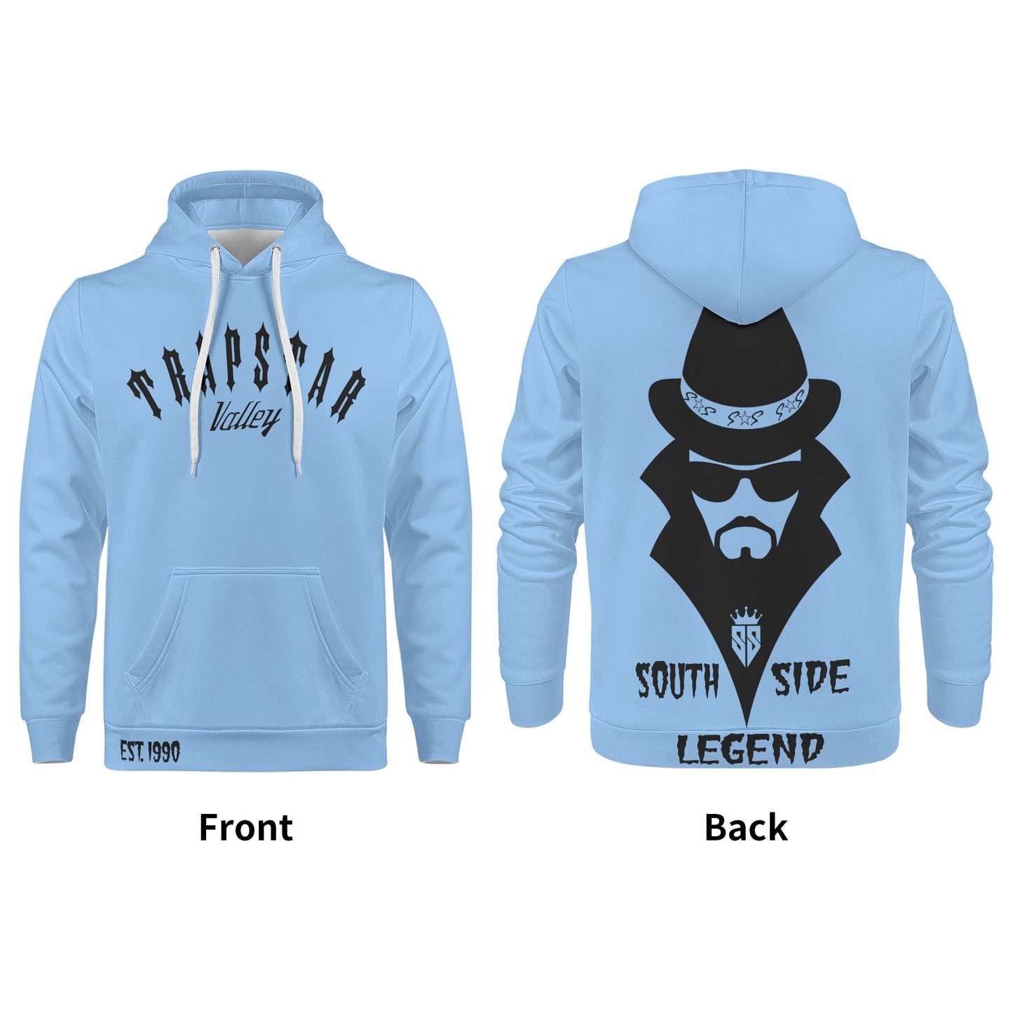 Trap Star Valley Legend 3.0 Sky Blue Mens Hoodie