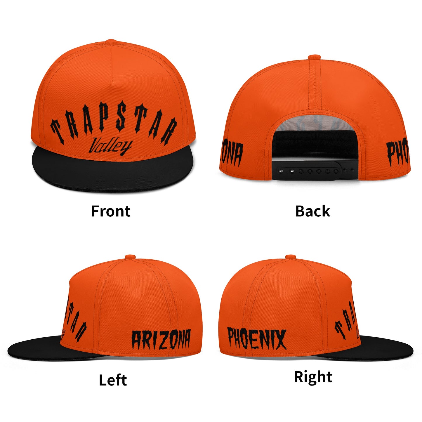 Trap Star Valley Dark Orange Snap Back